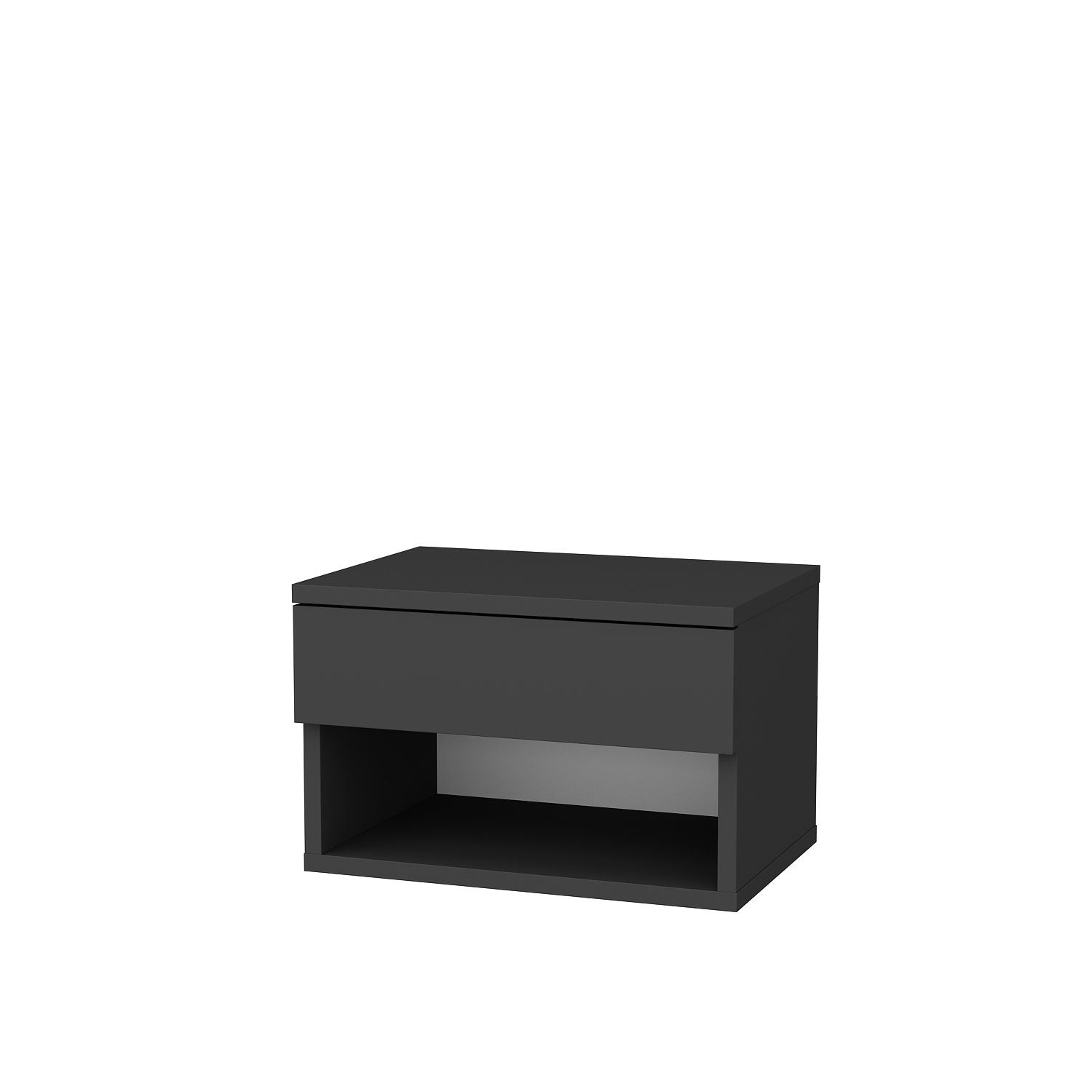 Noptiera Jamot, gri antracit, PAL, 45x29x32 cm