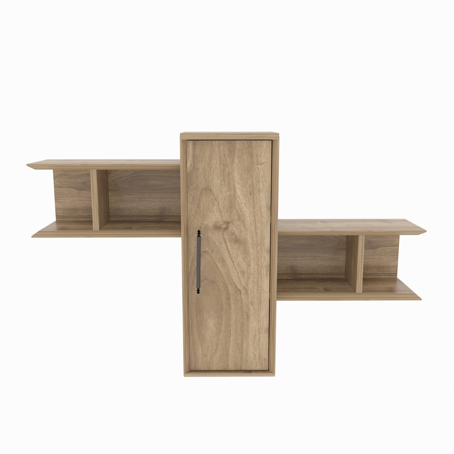 Raft Olida, nuc, PAL melaminat, 119x35x52 cm