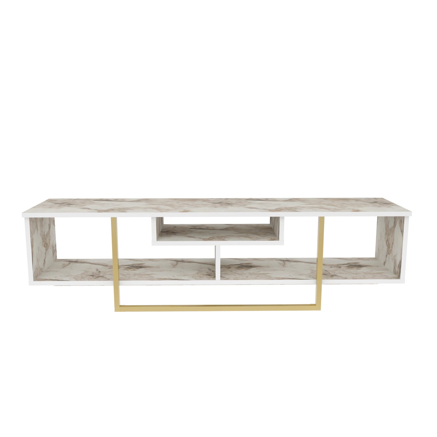 Comoda TV Asal 150, bej/alb, PAL, 150x35x40 cm