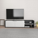 Comoda TV Krog, gri antracit/alb, PAL, 160x35x37 cm