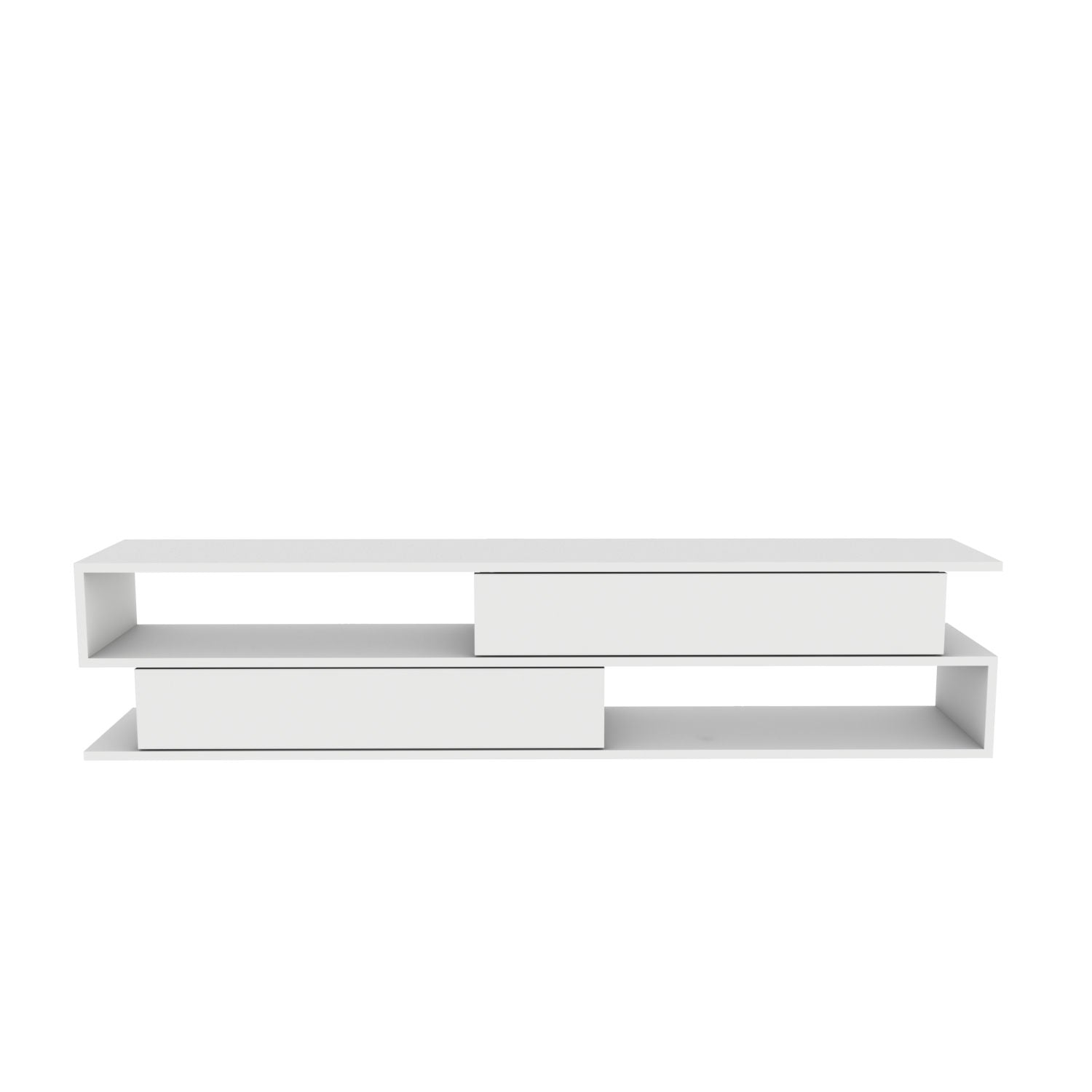 Comoda TV Cortez, alb, PAL, 160x35x39 cm