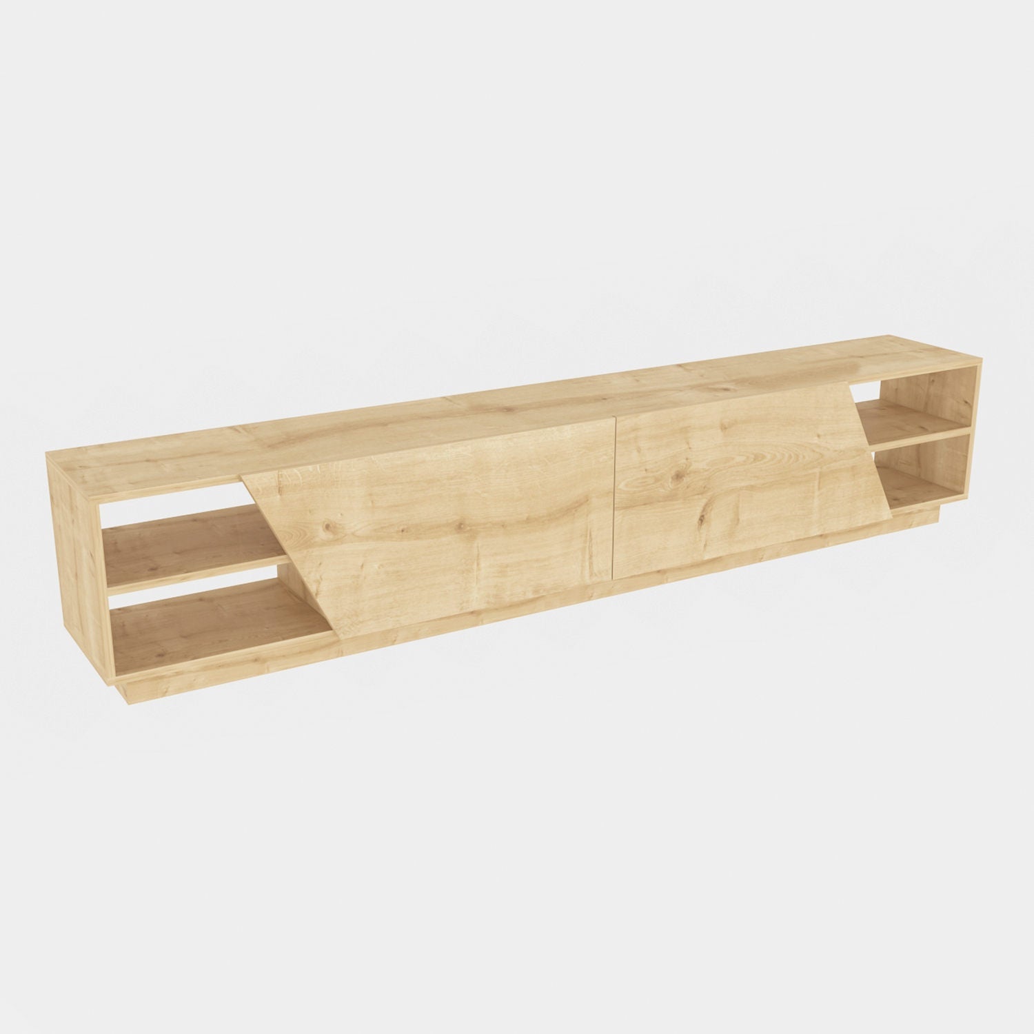 Comoda TV Rhodes, stejar, PAL melaminat, 240x37x47 cm