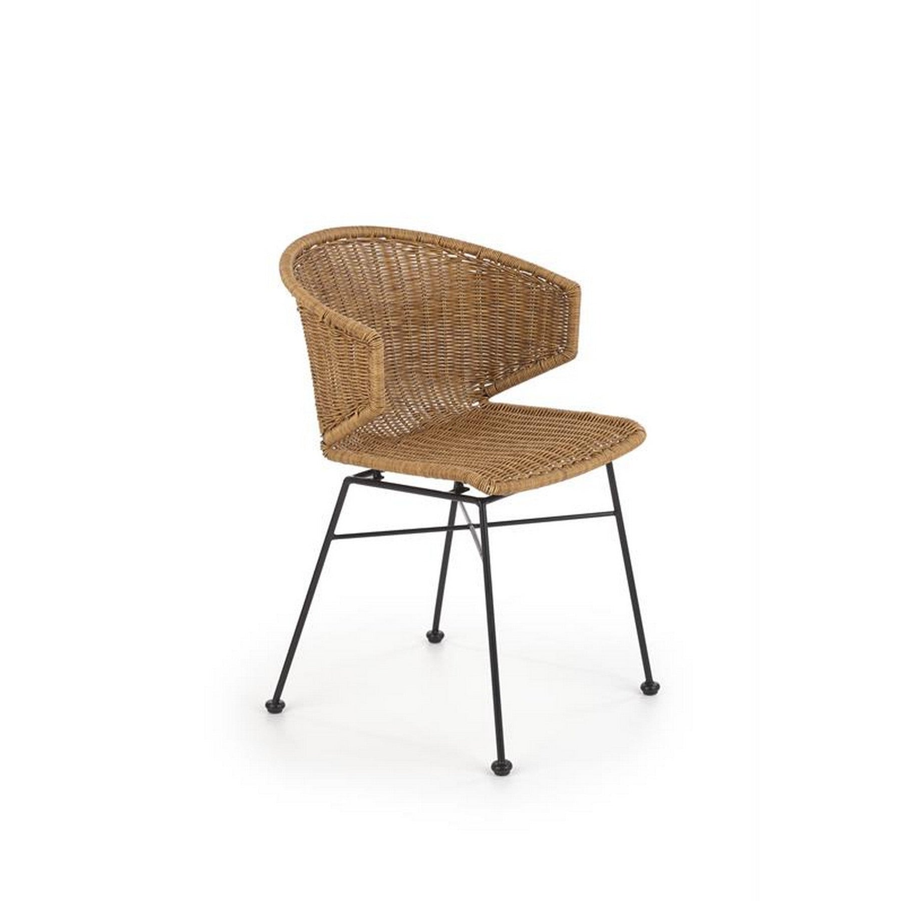 Scaun K407, ratan sintetic, 56x51x77 cm