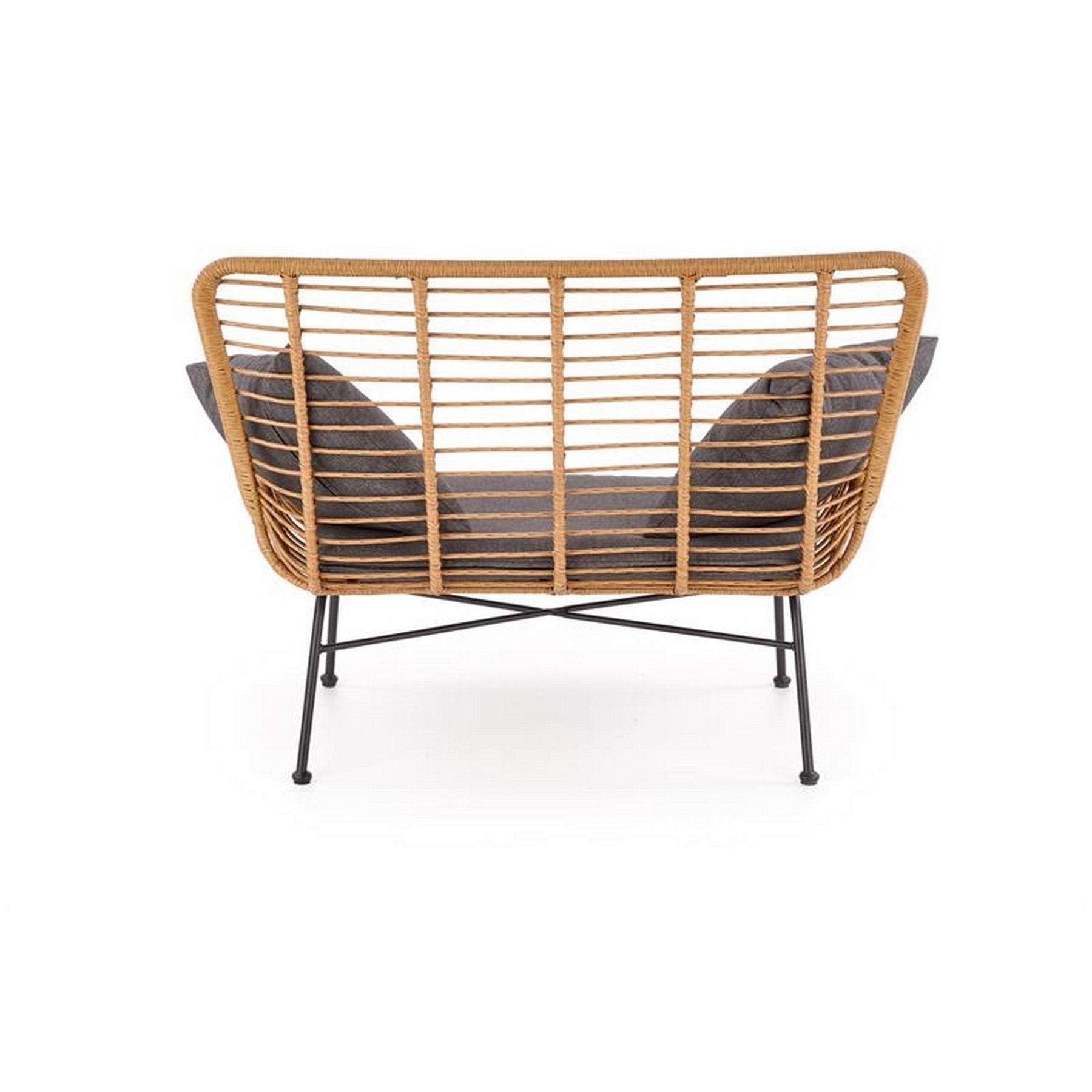 Canapea gradina IKARO XL, stejar/gri, 120x70x96 cm