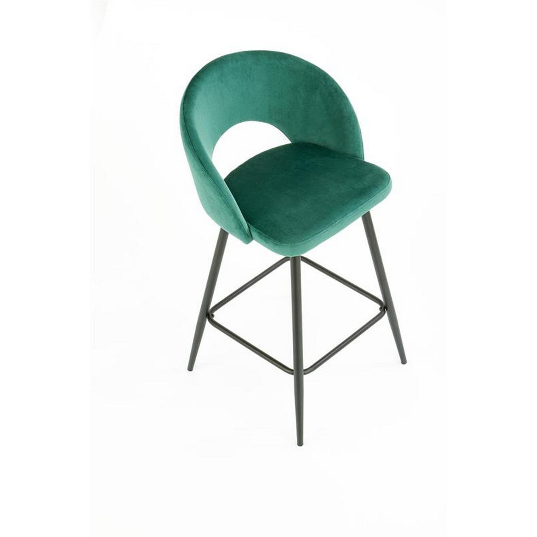 Scaun bar H96, verde, 48x49x89 cm