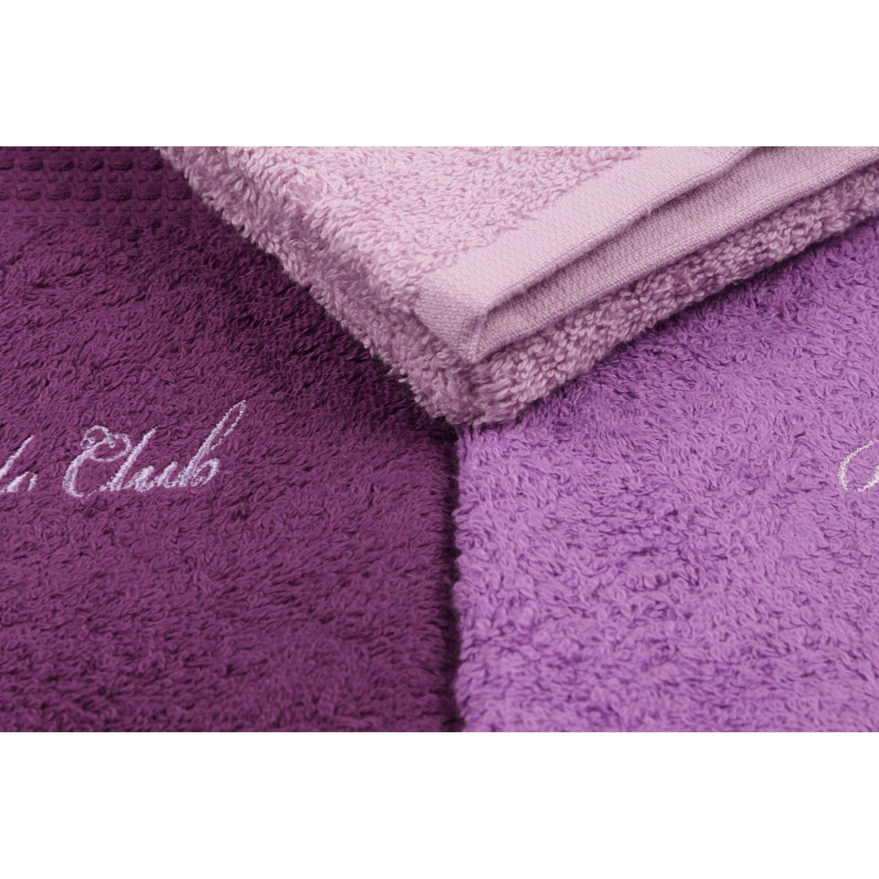 Set 3 prosoape de baie 404, violet, bumbac 100%, 50x90 cm