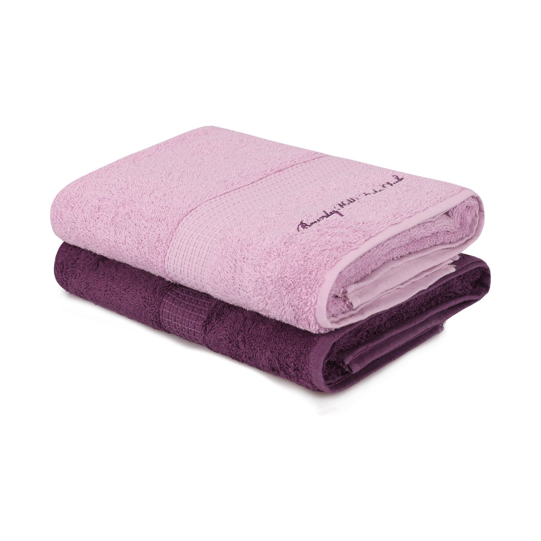 Set 2 prosoape de baie 404, violet/lila, bumbac 100%, 70x140 cm