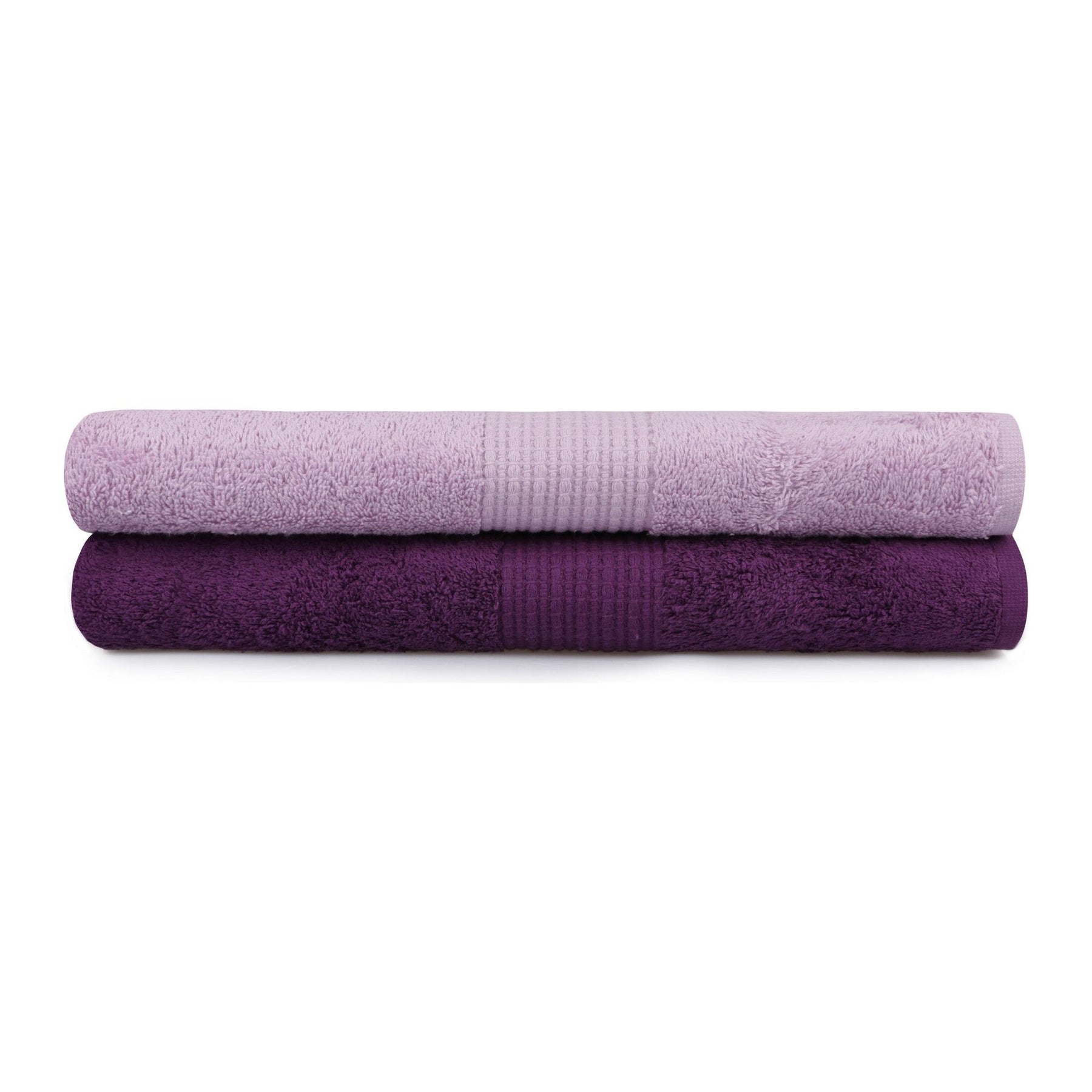 Set 2 prosoape de baie 404, violet/lila, bumbac 100%, 70x140 cm