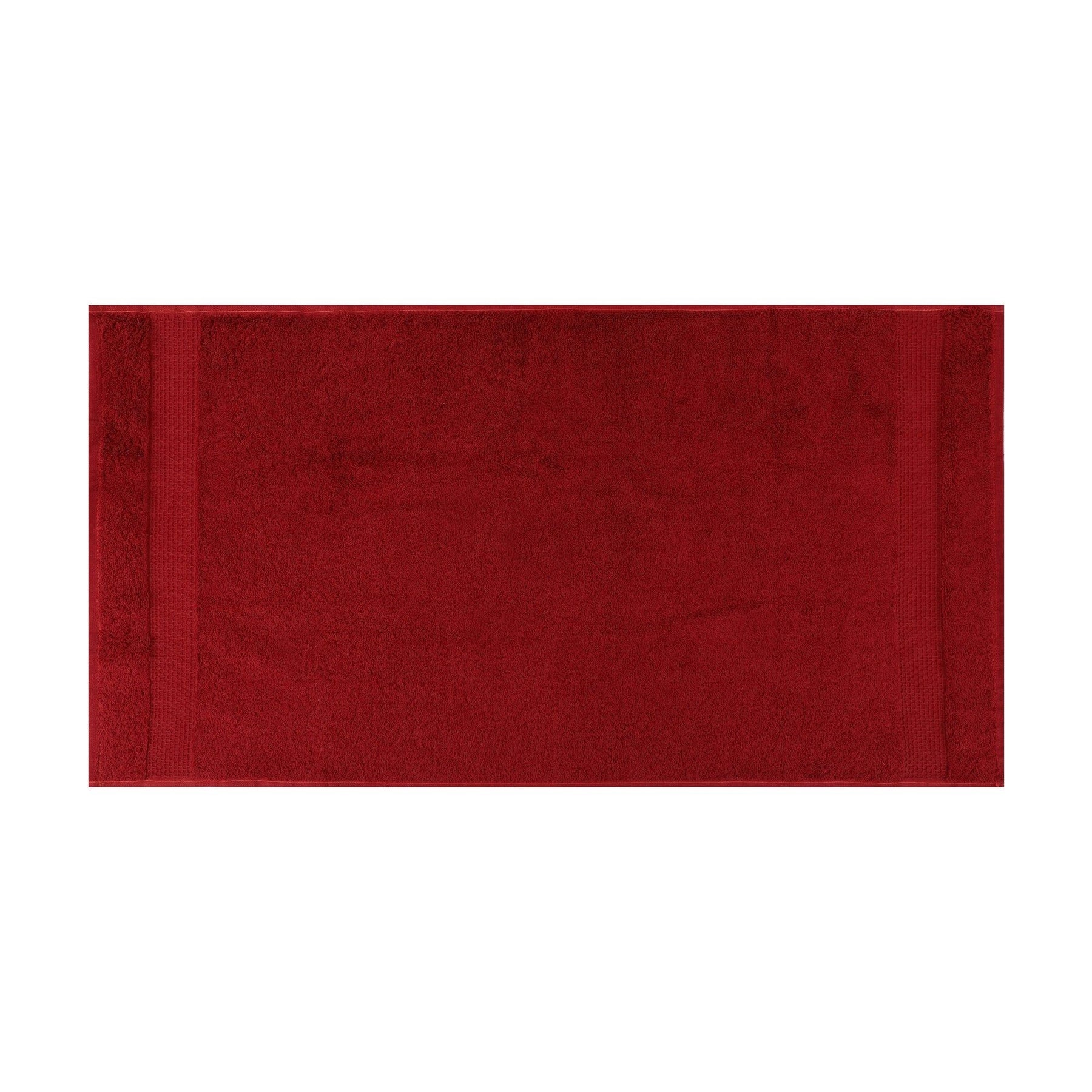 Set 4 prosoape de baie 801, rosu, bumbac 100%, 70x140 cm