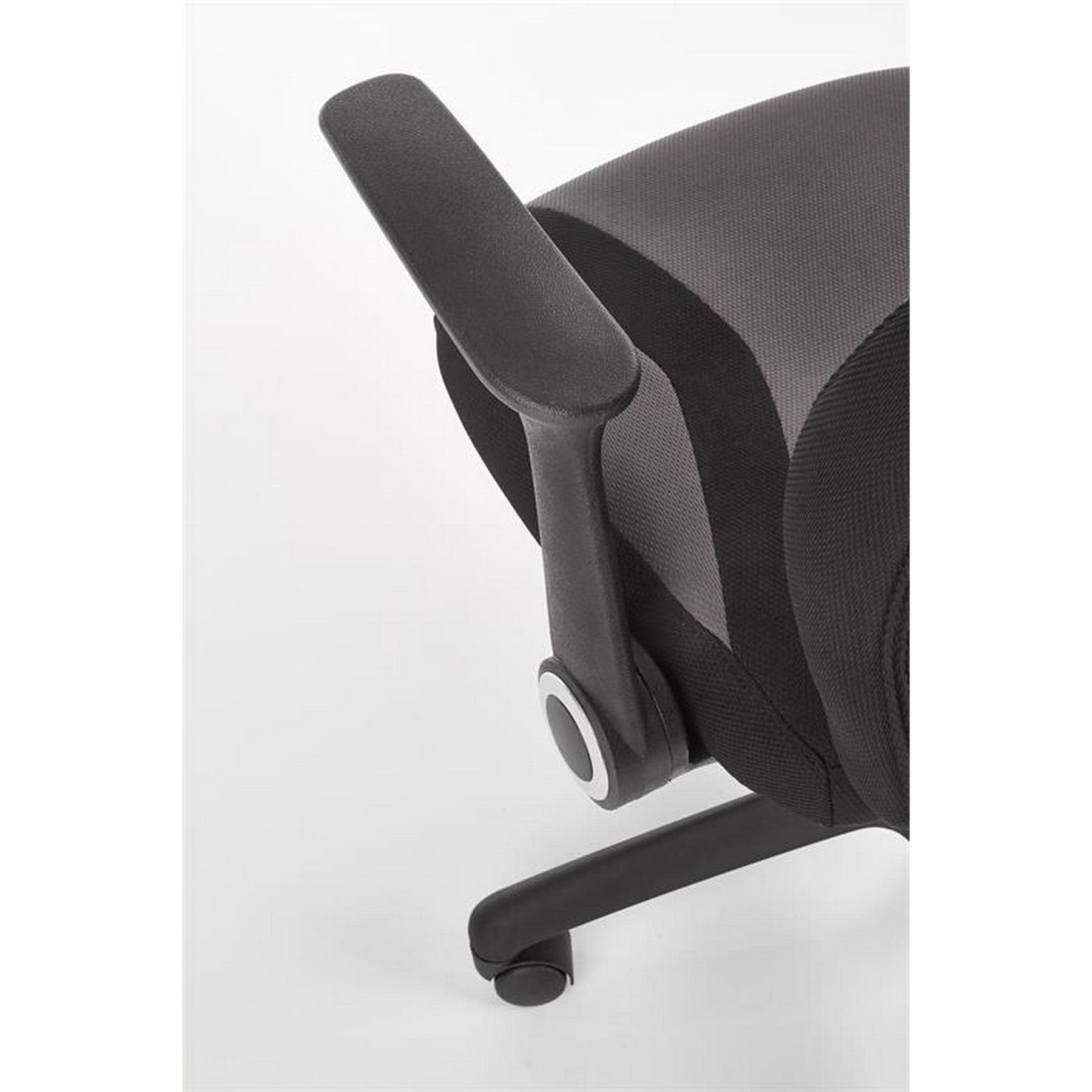 Scaun birou Jofrey, negru/gri, 66x64x109/117 cm