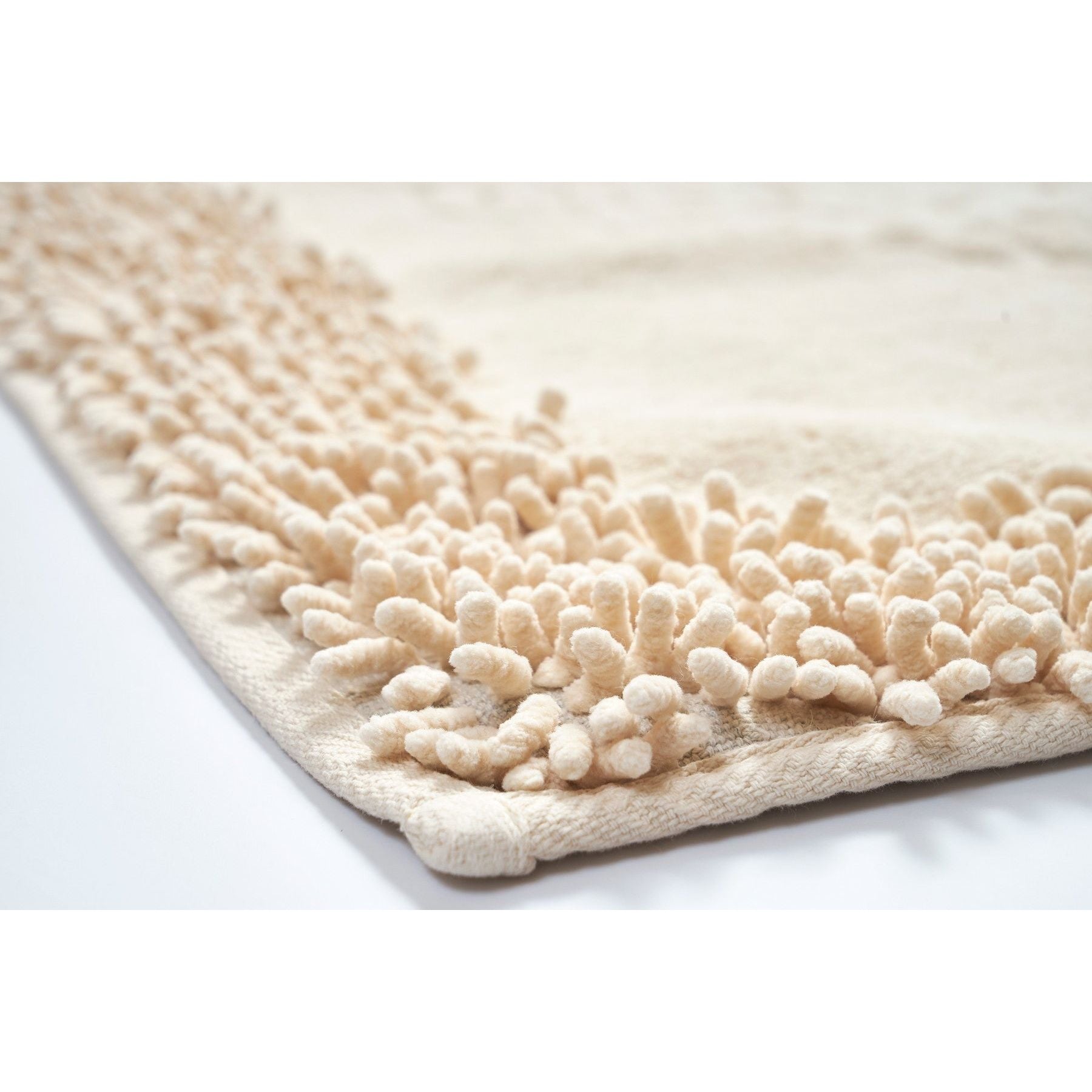 Set 2 covorase baie COTTONKT000043, 50x60/60x100 cm, forma dreptunghiulara, material bumbac, bej