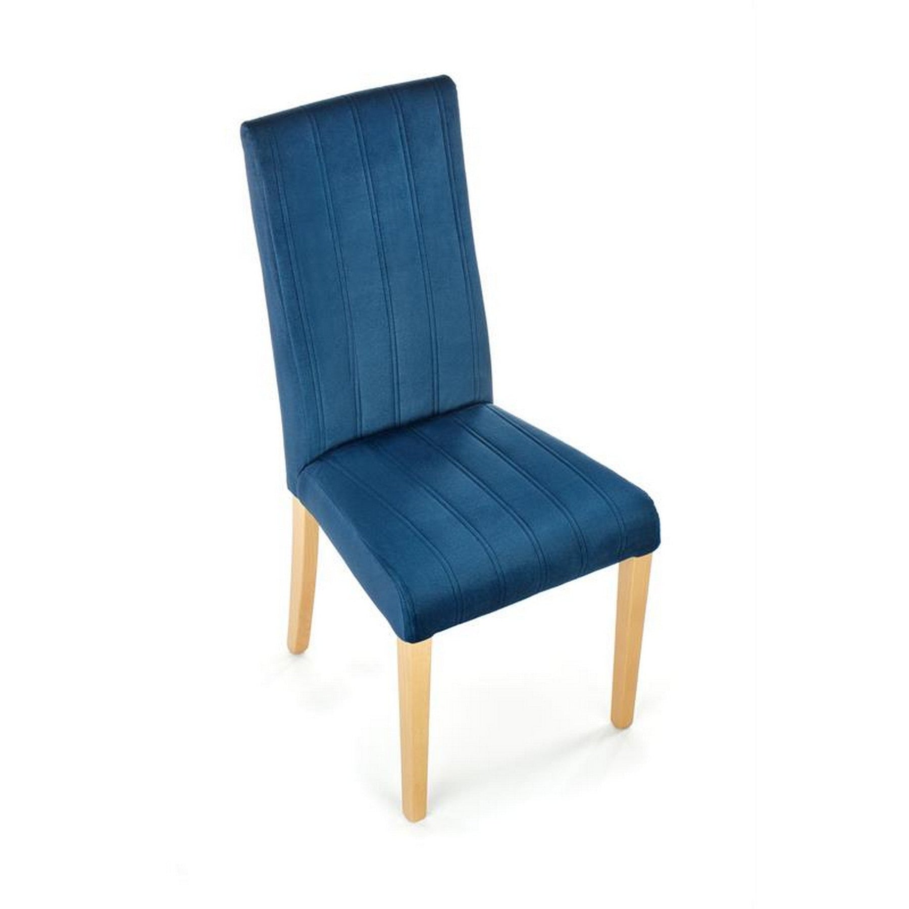 Scaun DIEGO 3, stofa catifelata albastru marin, 47x59x99 cm