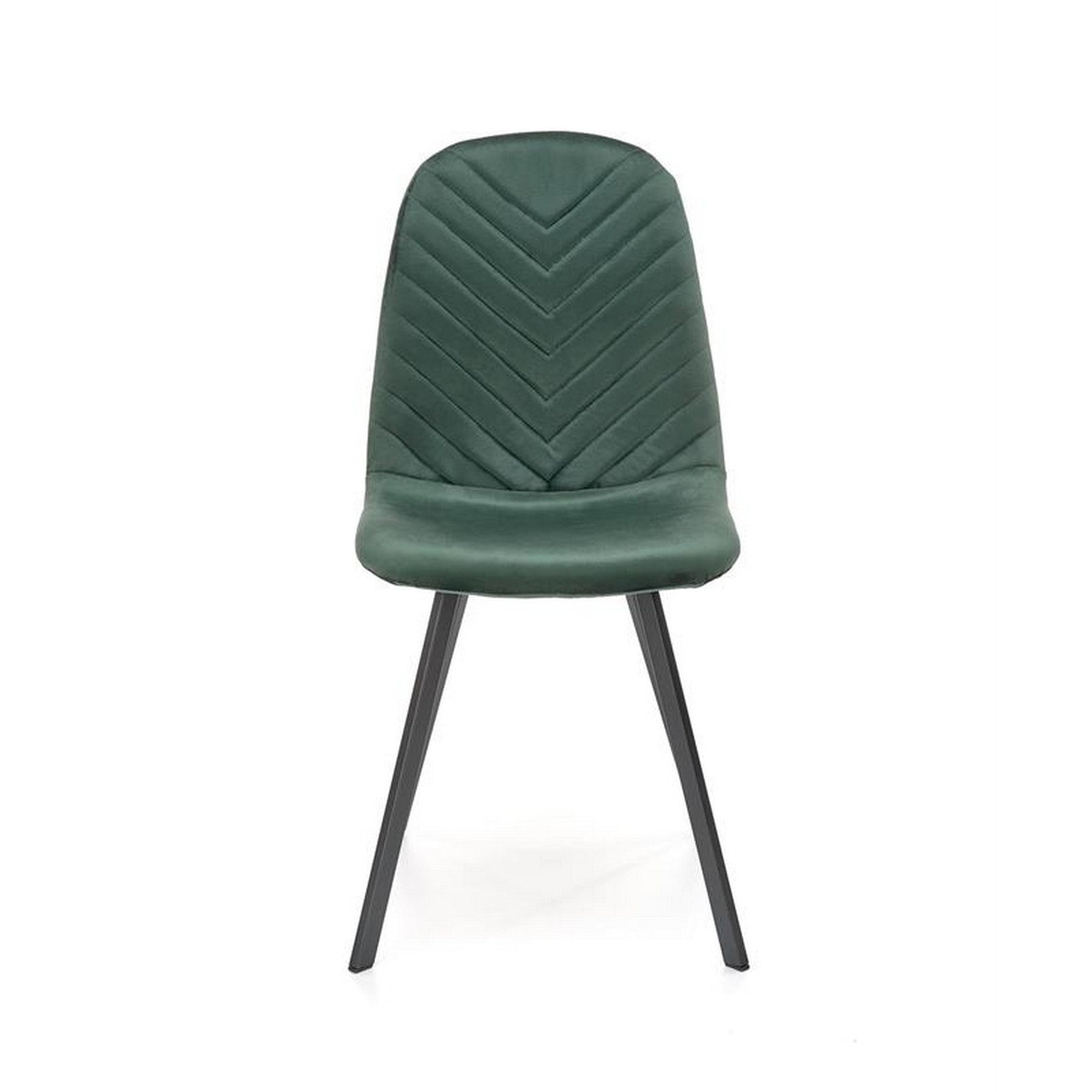 Scaun K462, stofa catifelata verde inchis, 45x57x82 cm