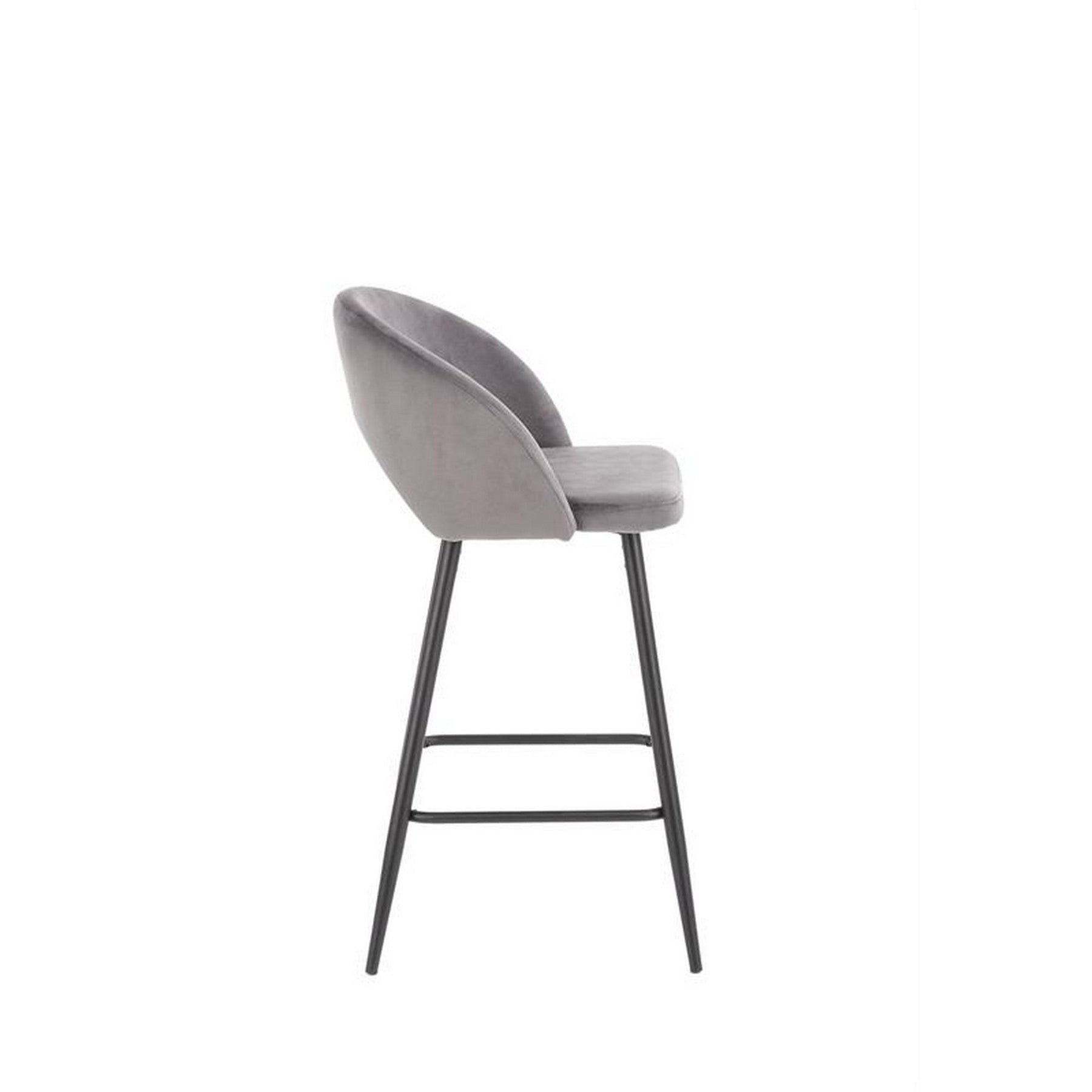 Scaun bar H96, gri, 48x49x89 cm