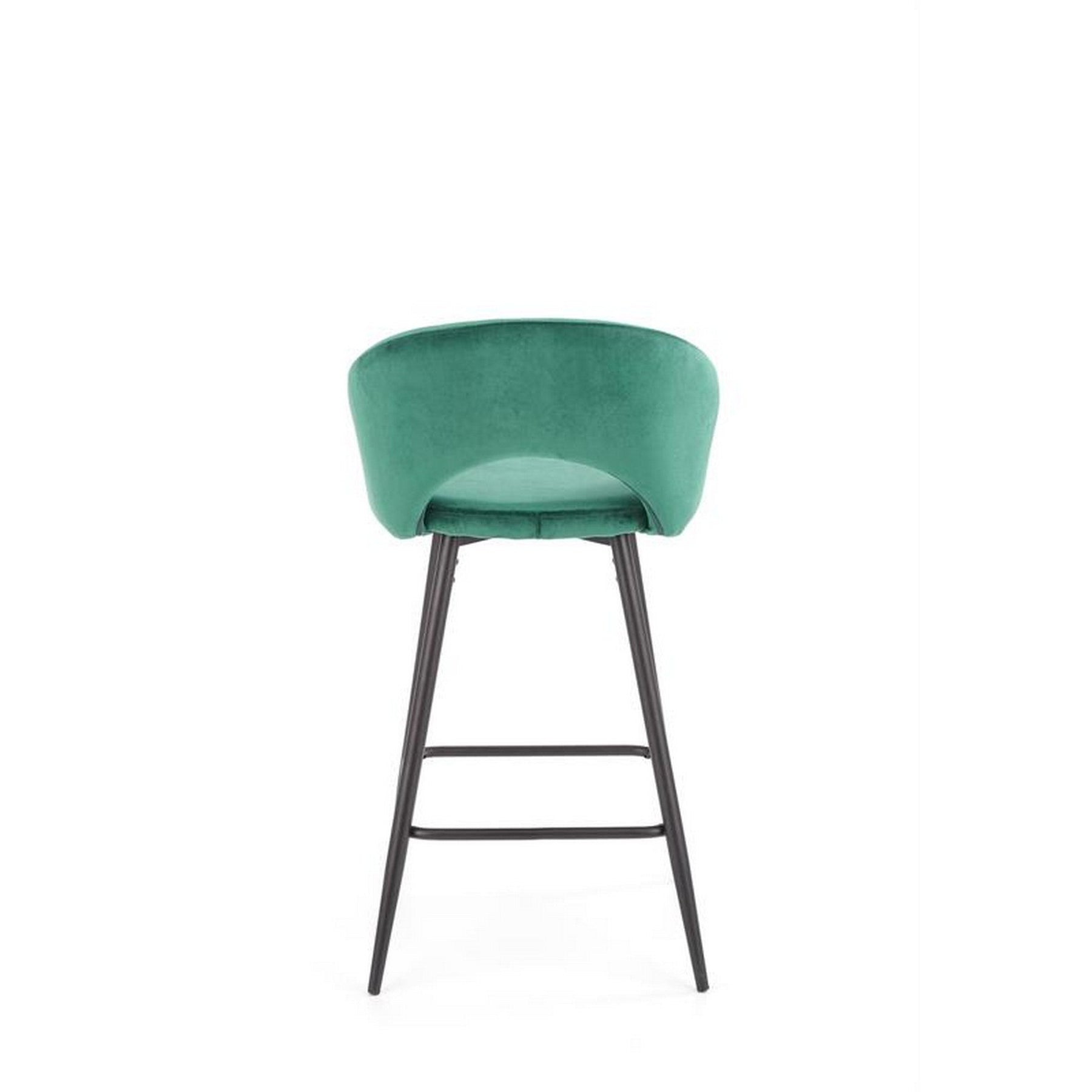 Scaun bar H96, verde, 48x49x89 cm