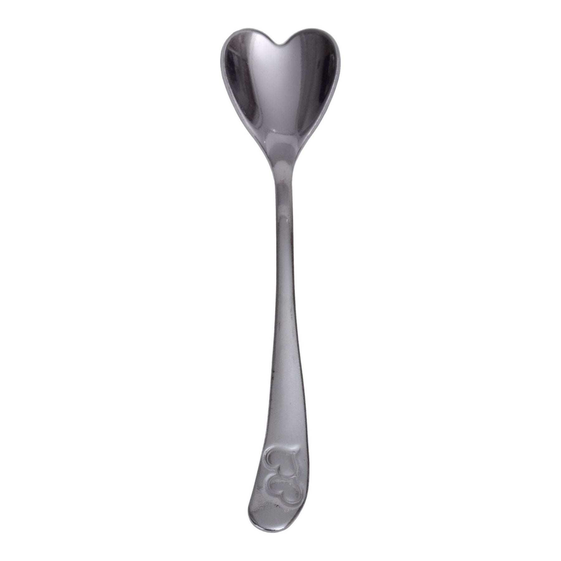 Set 12 linguri OZD-0001, forma de inima, otel inox 100%, 11 cm