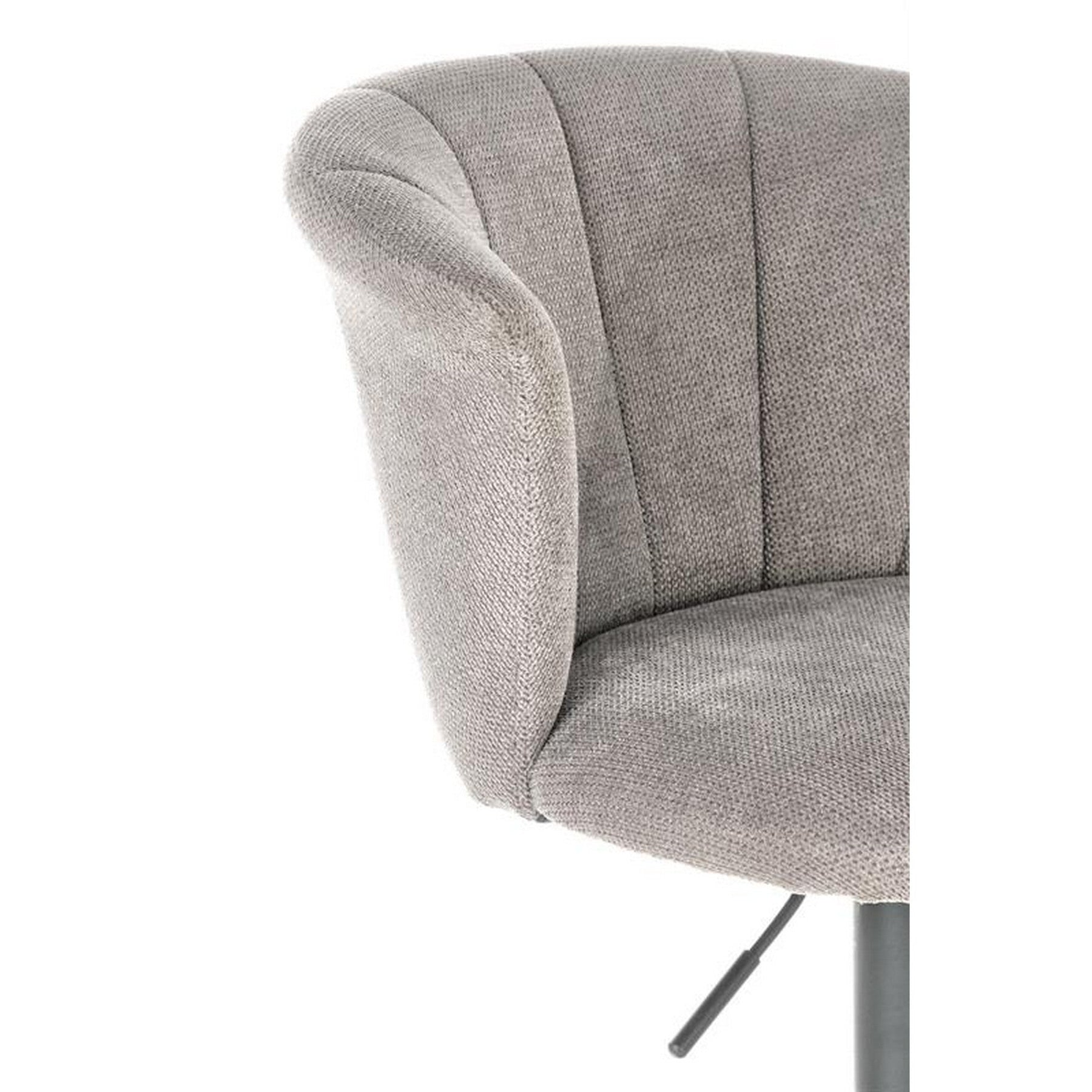Scaun bar H104, gri, 55x53x90/112x61/83 cm
