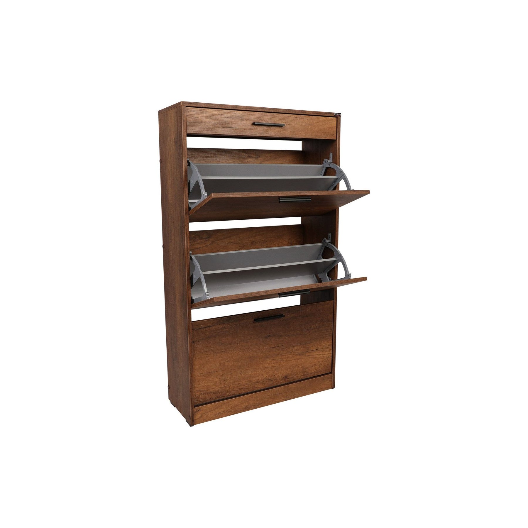 Pantofar SHC-431-OO-1, din PAL melaminat, nuc, 75x29x128 cm