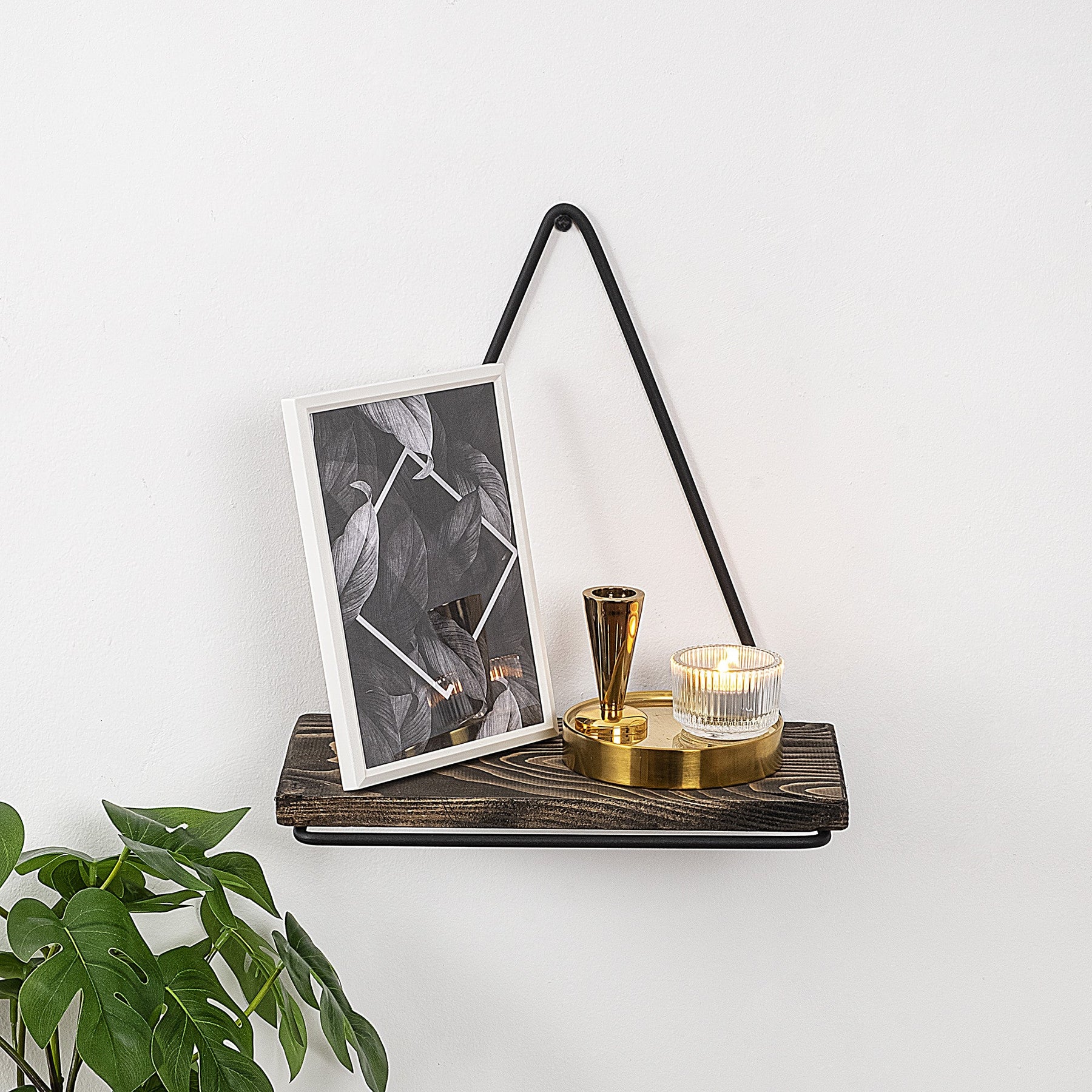 Raft Begonia, nuc, lemn/metal, 27x15x28 cm