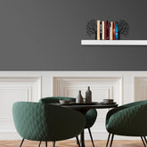 Suport de carti Kitap, negru, metal, 44x14x22 cm