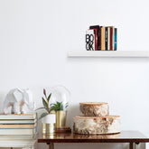 Suport de carti Kitap, negru, metal, 13x13x14 cm