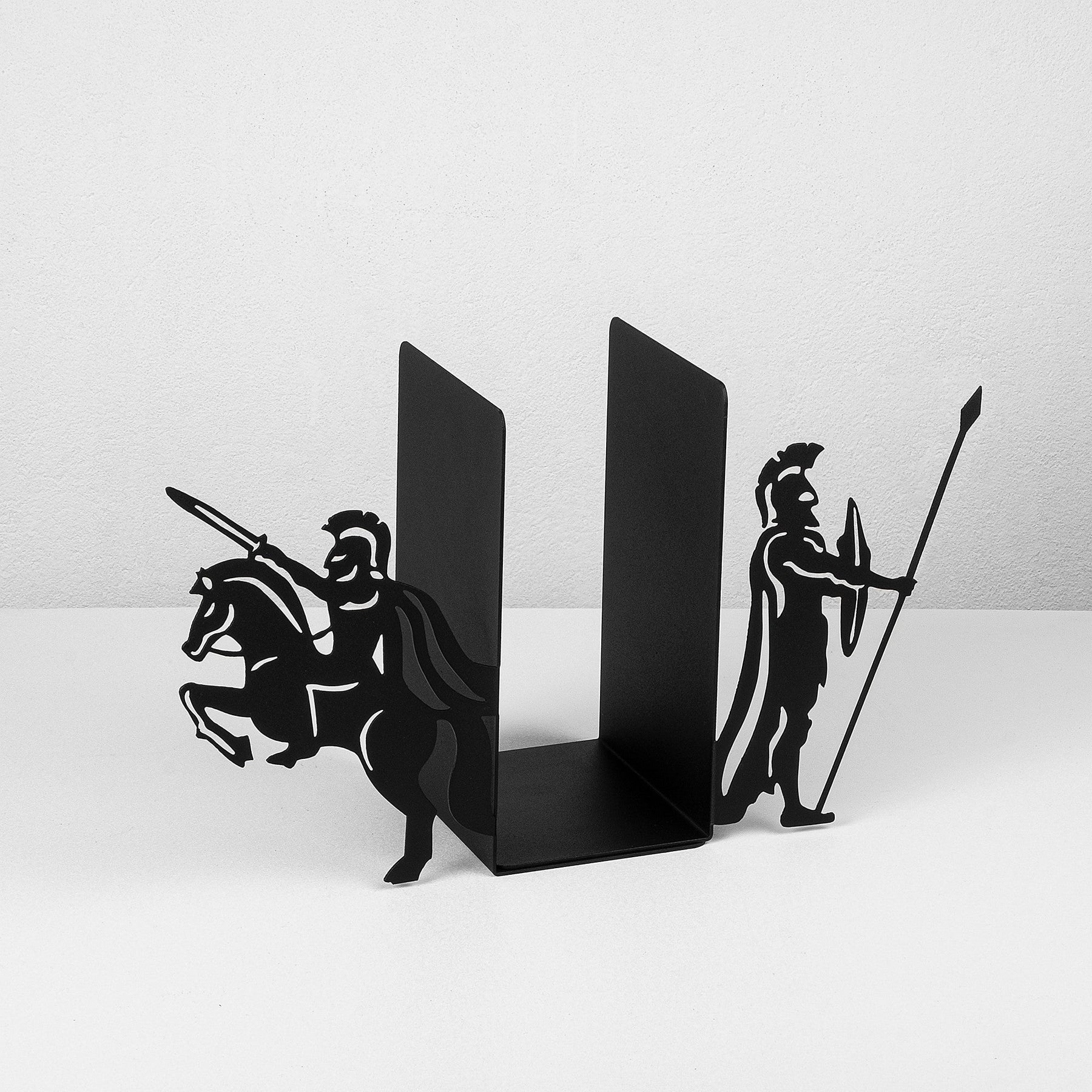 Suport de carti Kitap, negru, metal, 40x14x22 cm