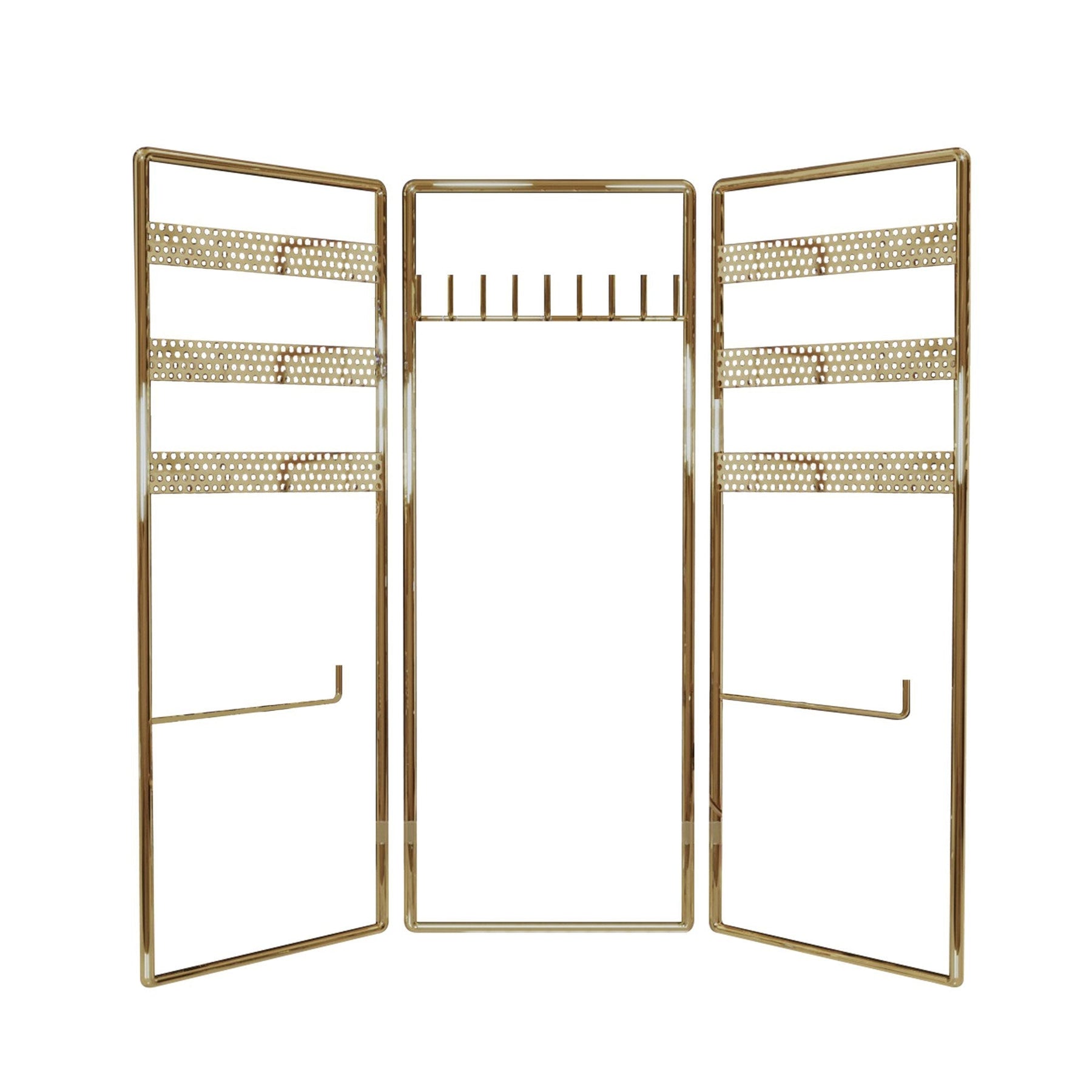 Suport bijuterii 498HFT1116, auriu, metal, 40x4x45 cm