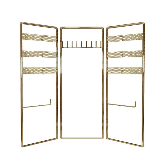 Suport bijuterii 498HFT1116, auriu, metal, 40x4x45 cm