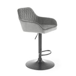 Scaun bar H103, gri, 55x55x114 cm