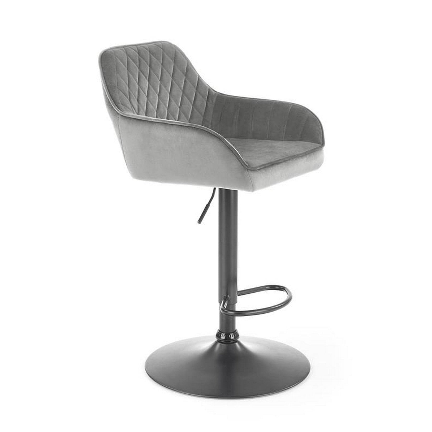 Scaun bar H103, gri, 55x55x114 cm