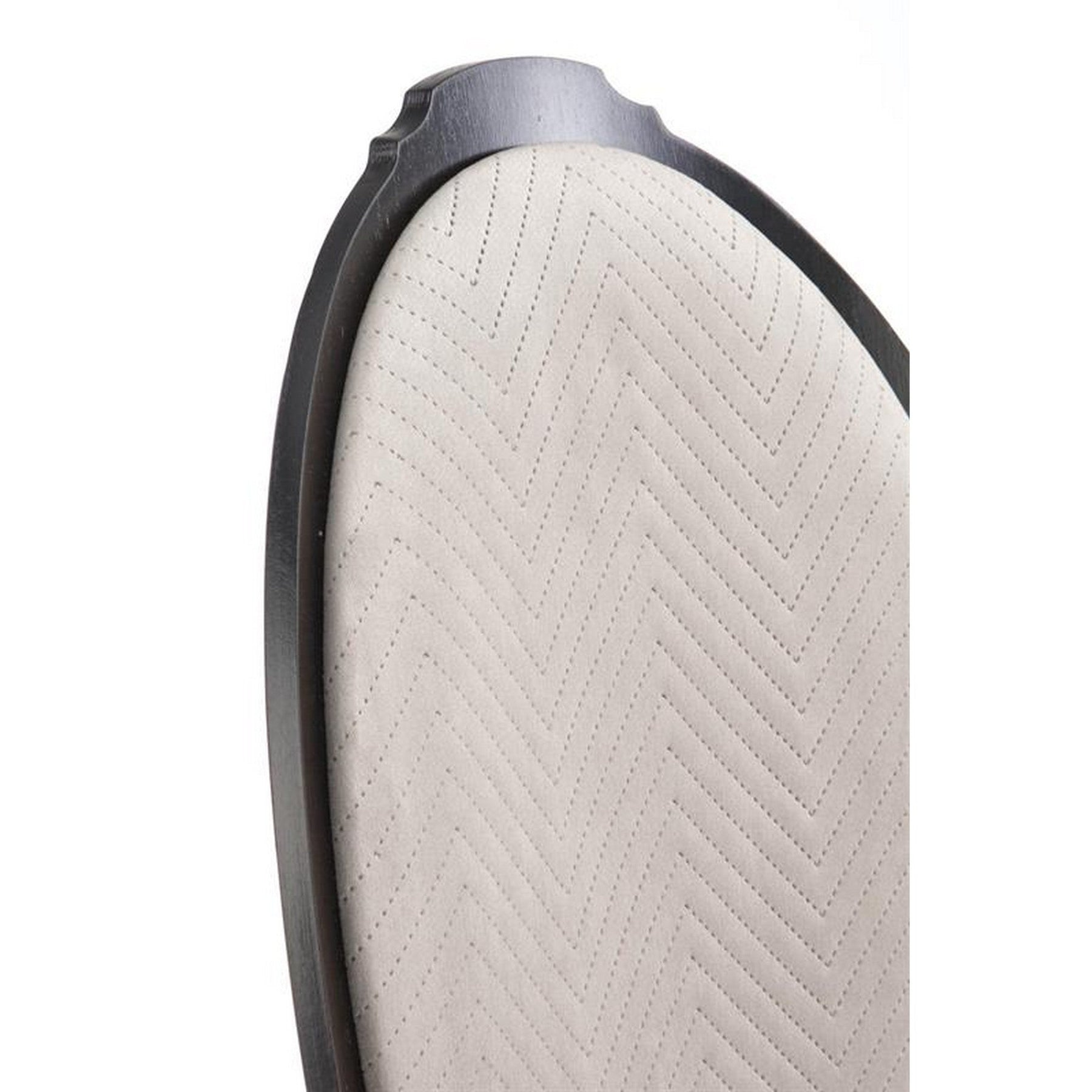 Scaun dining Velo, negru/bej, 44x53x96 cm