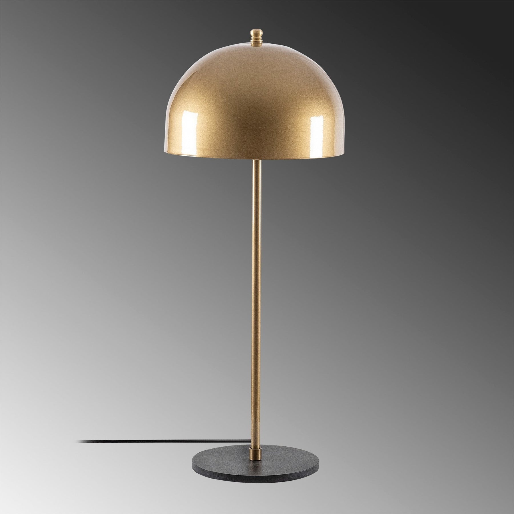 Veioza Can - NT - 134, metal, auriu, 24x24x58 cm