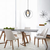 Lustra Vaveyla, 446-S, metal, negru, 35x131 cm