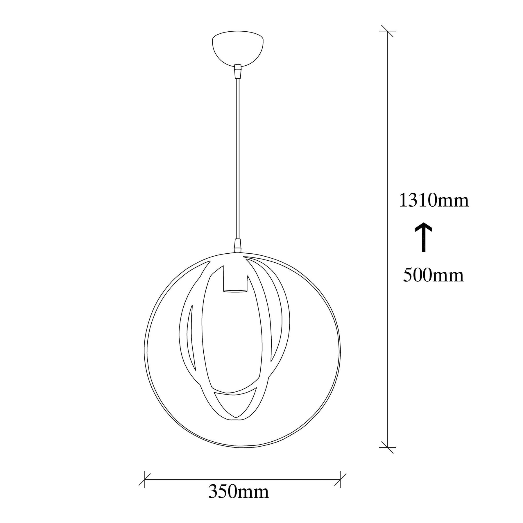 Lustra Vaveyla, 446-S, metal, negru, 35x131 cm