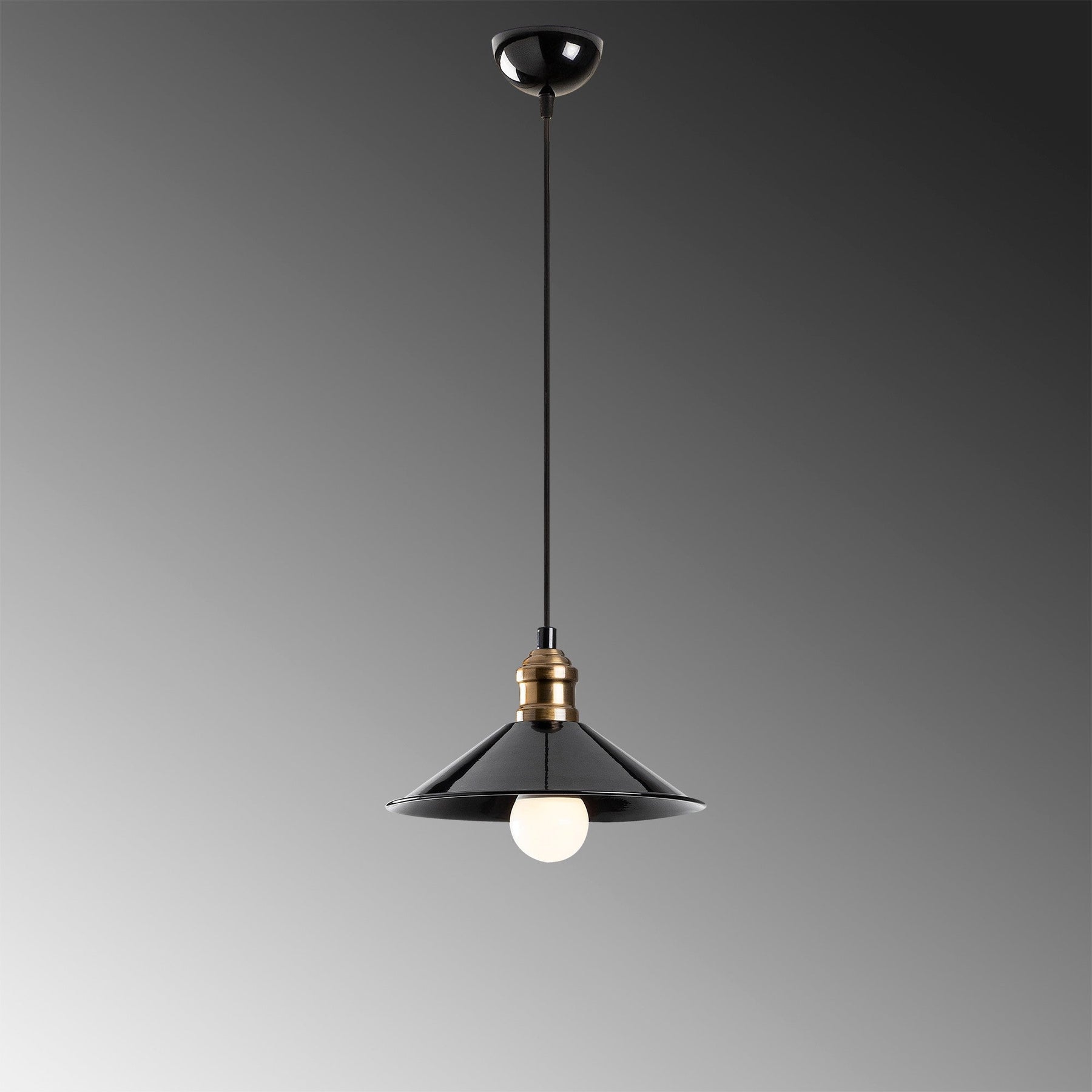 Lustra Berceste - 250-S, metal, negru, 24x108 cm