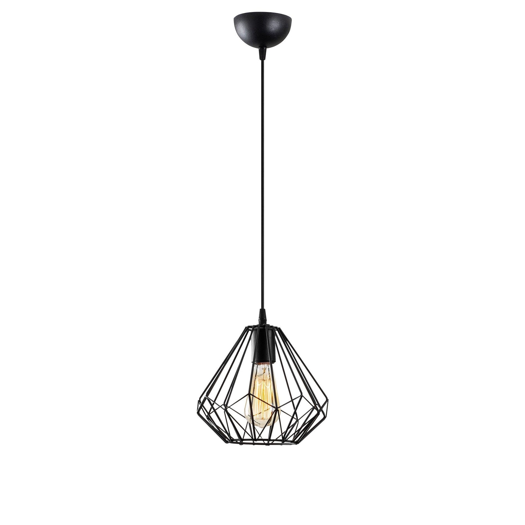 Lustra 704-S, negru, metal, 23x117 cm