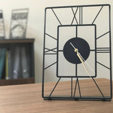 Ceas decorativ Asalet Pod, negru, metal 100%, 20x30 cm