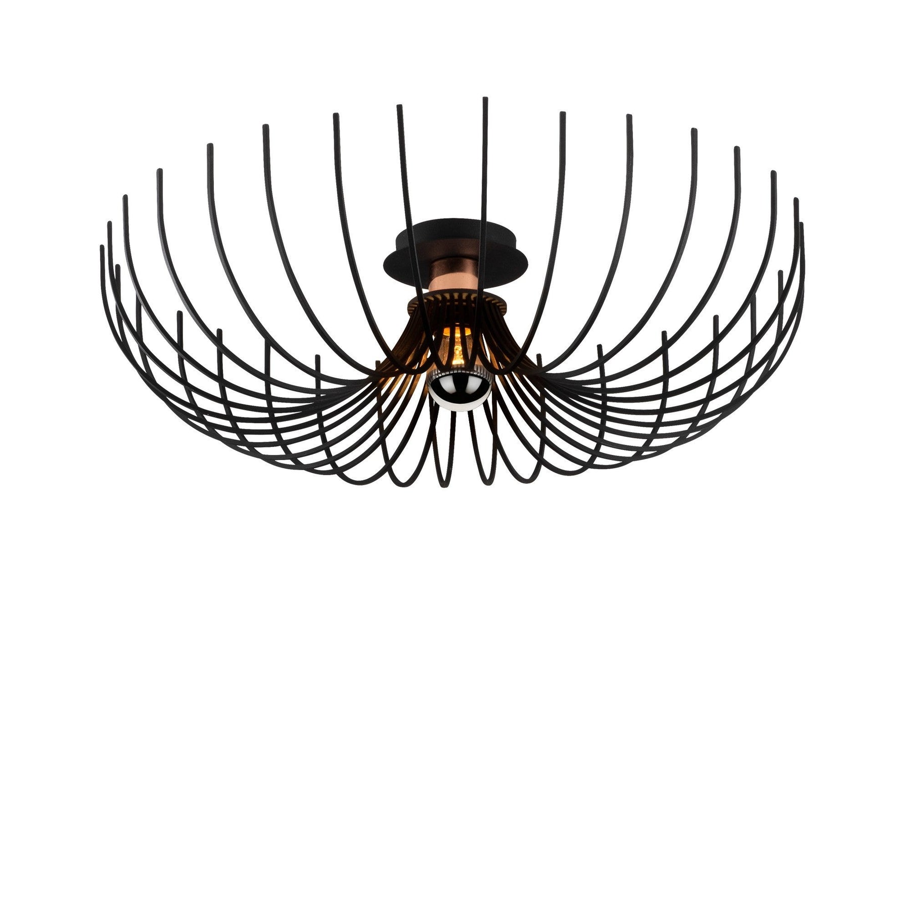 Candelabru Aspendos - N-639, cadru metalic, negru, 12/56x2x16 cm