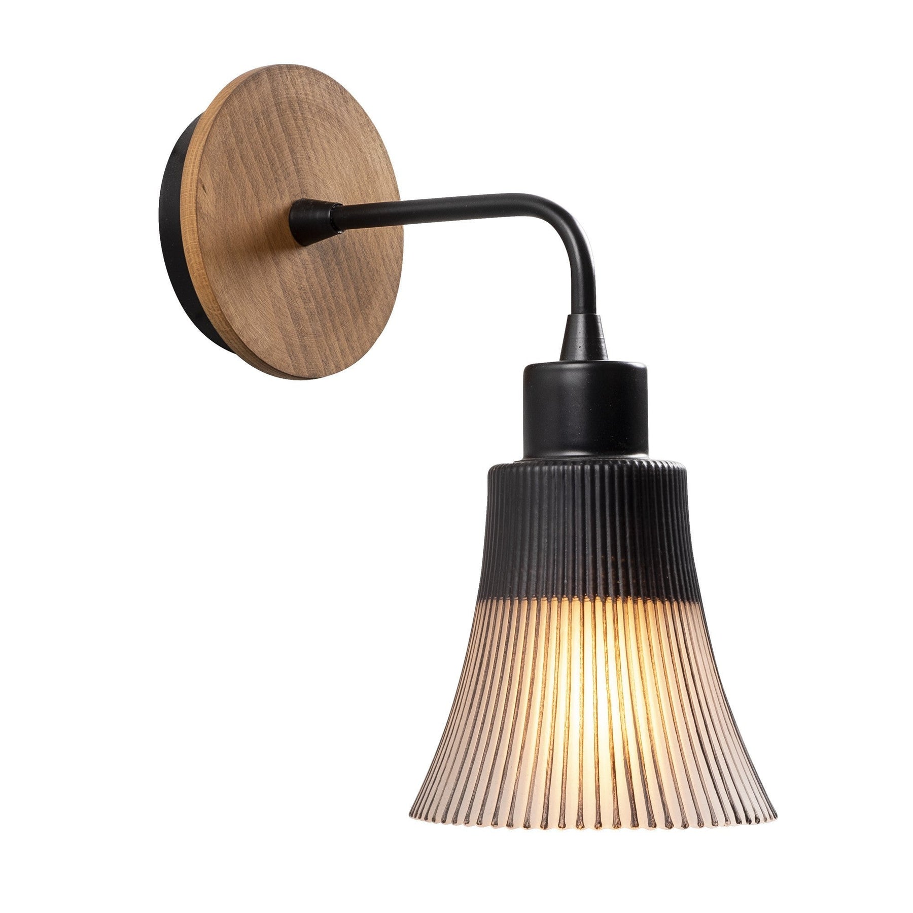 Lampa de perete Foca, N-129, cadru metalic, negru, 13x28 cm