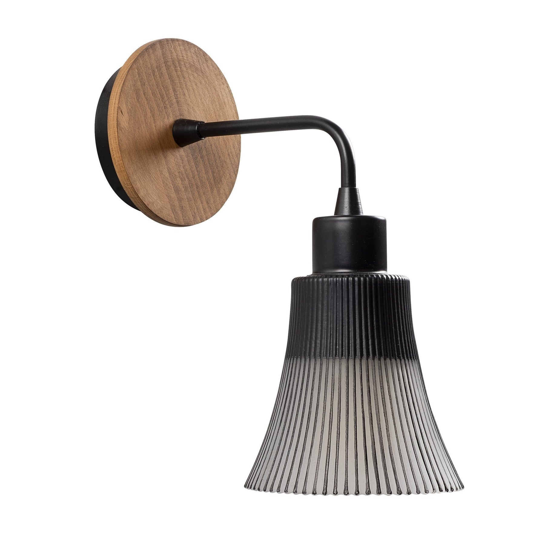 Lampa de perete Foca, N-129, cadru metalic, negru, 13x28 cm