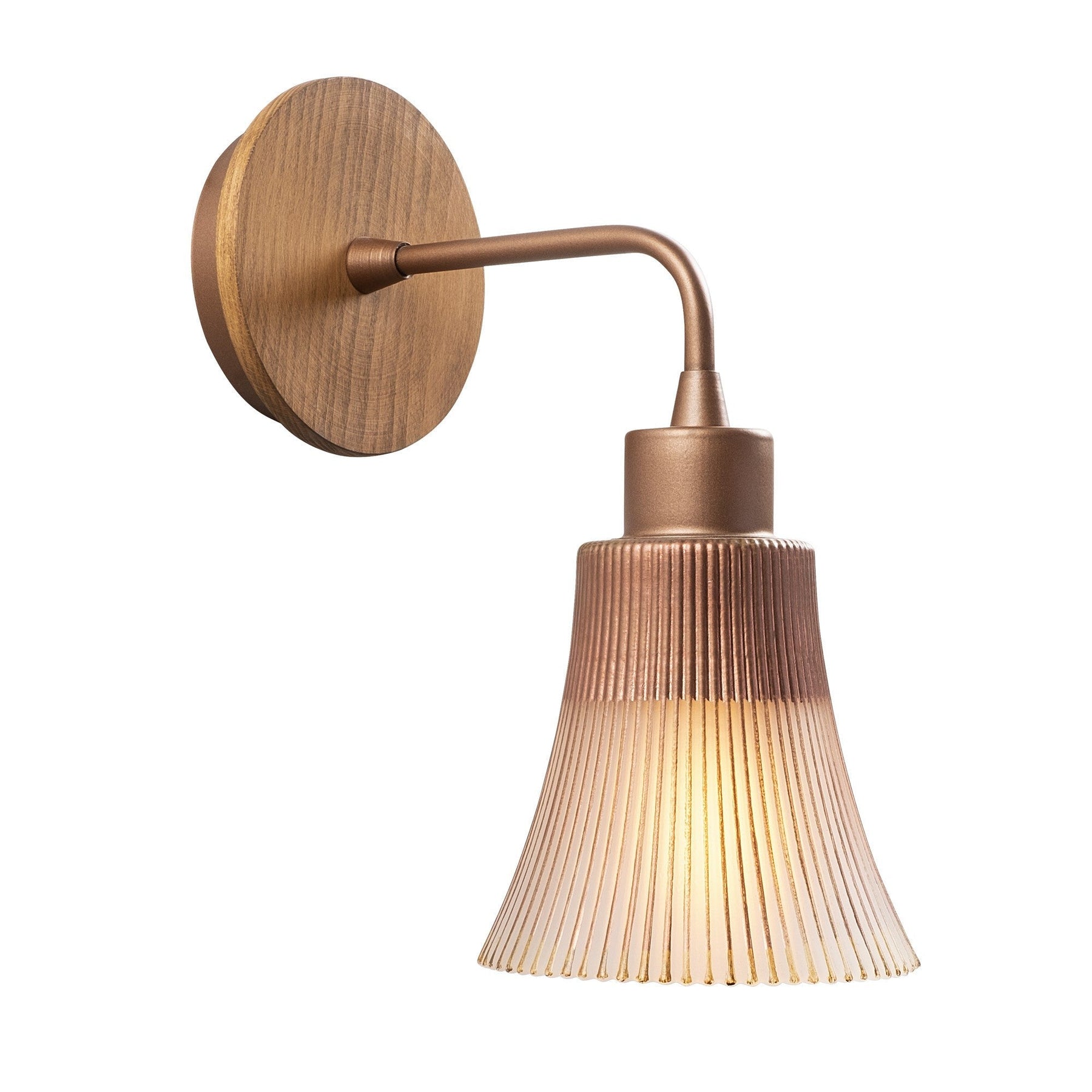 Lampa de perete Foca, N-130, cadru metalic, auriu, 13x28 cm