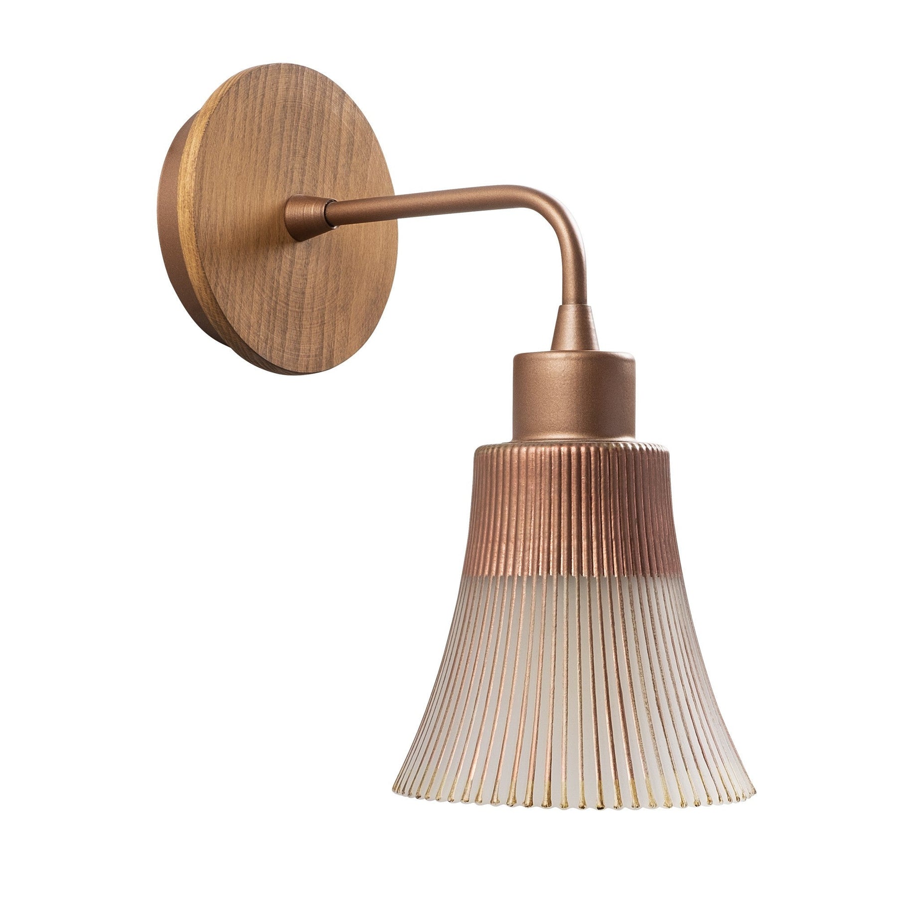 Lampa de perete Foca, N-130, cadru metalic, auriu, 13x28 cm