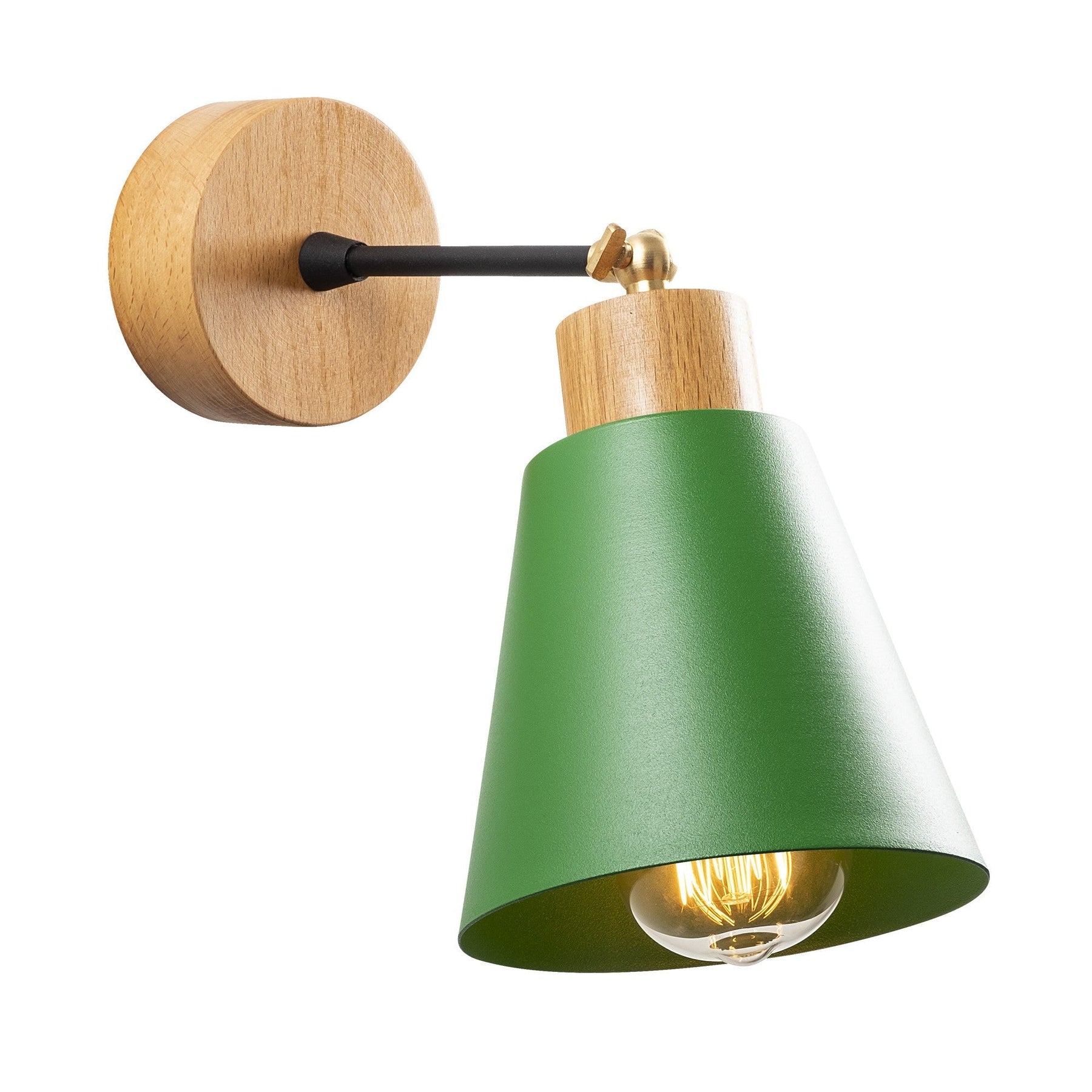 Lampa de perete Manavgat, N-614, cadru metalic, verde, 14x25 cm