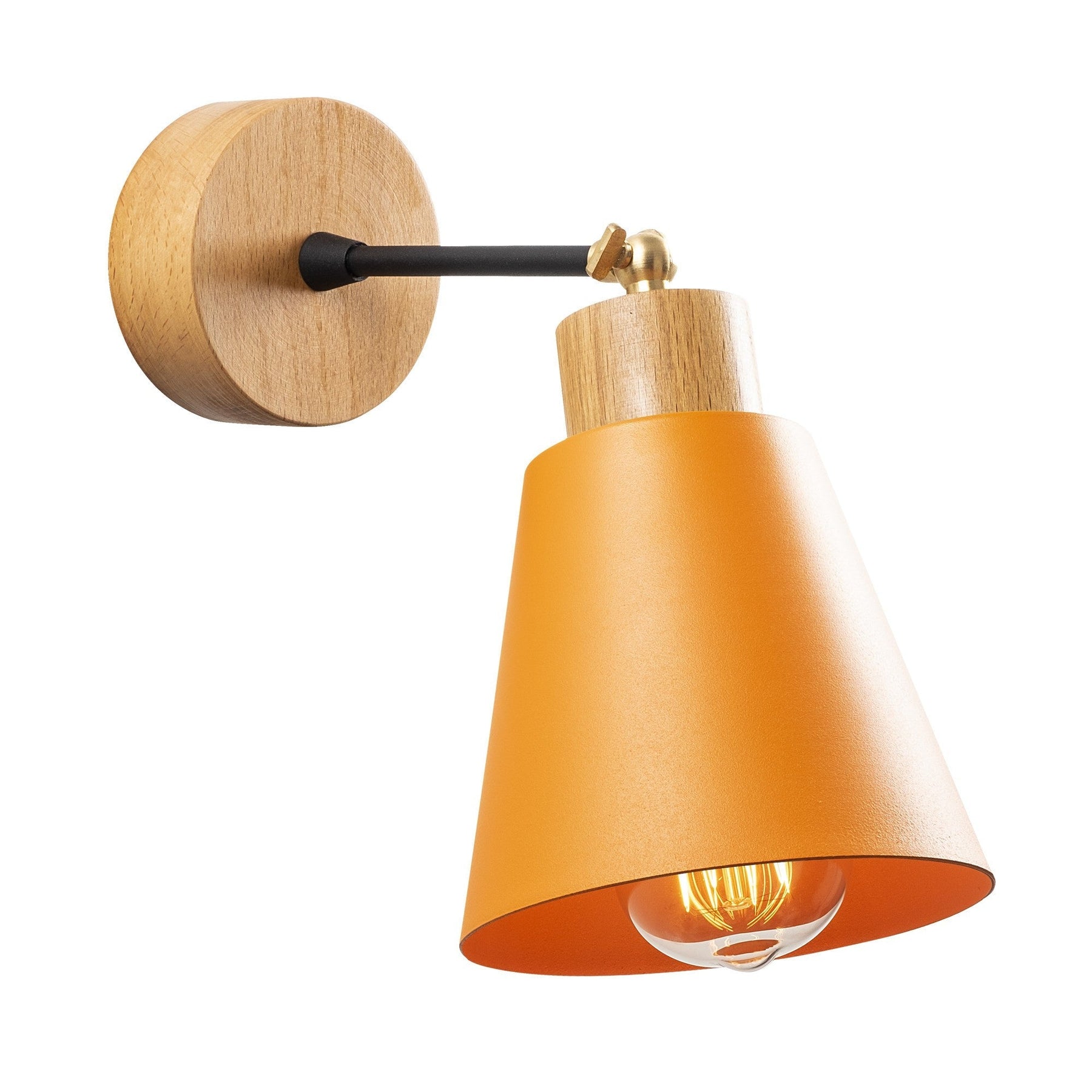 Lampa de perete Manavgat, N-615, cadru metalic, portocaliu, 14x25 cm