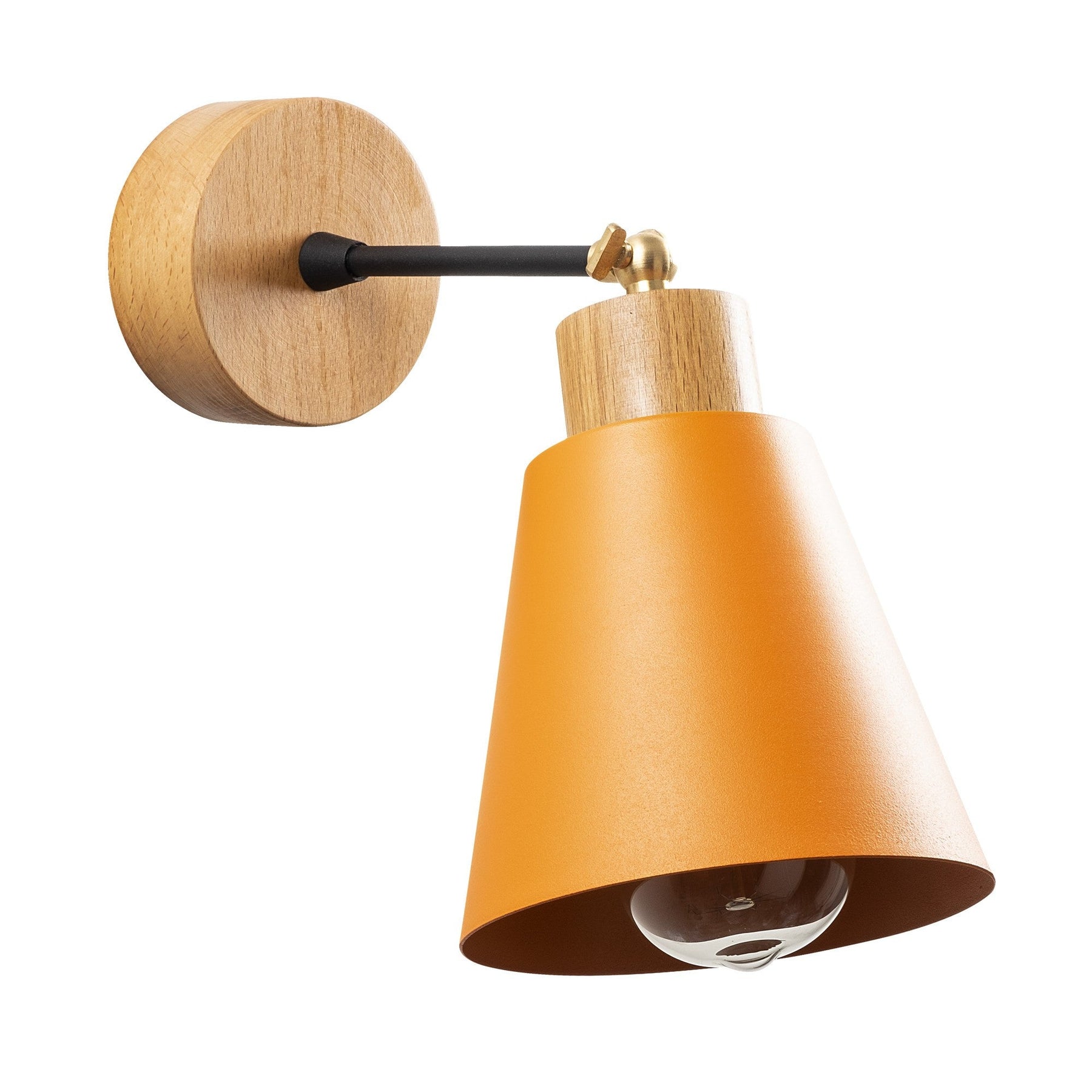 Lampa de perete Manavgat, N-615, cadru metalic, portocaliu, 14x25 cm