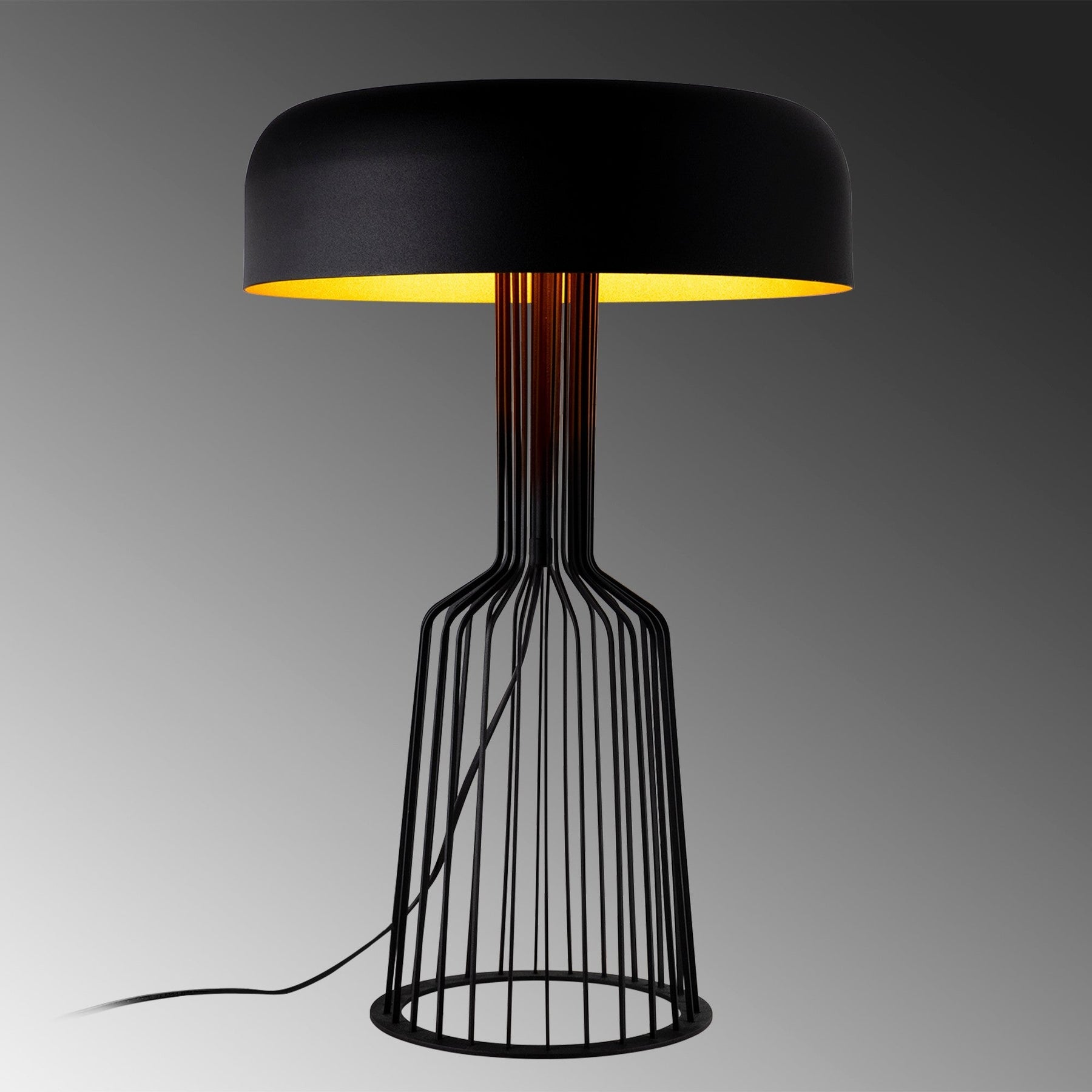 Veioza Fellini, MR-123, metal, negru, 36x57 cm