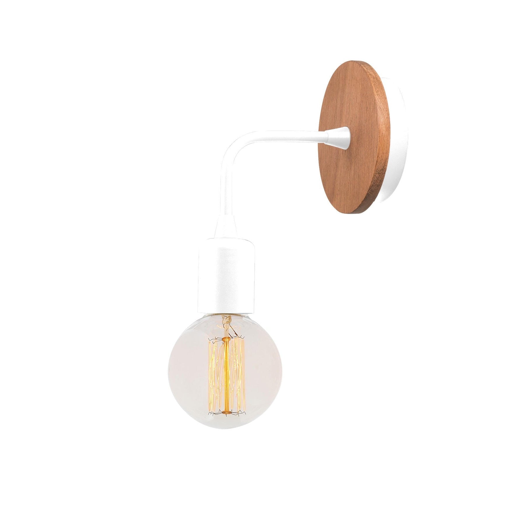 Lampa de perete Dartini, MR - 736, cadru metalic/sticla, alb, 10x10x13 cm