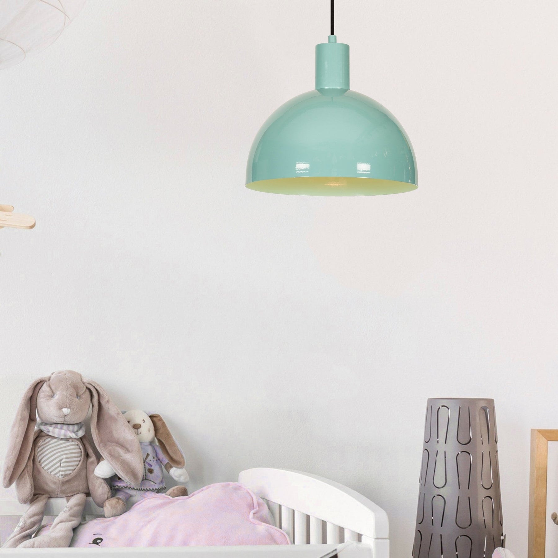 Lustra Sivani, MR - 993, metal, verde menta, 30x117 cm