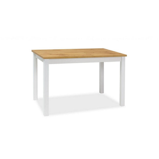 Masa stejar lancelot/alb ADAM, 100x60x75