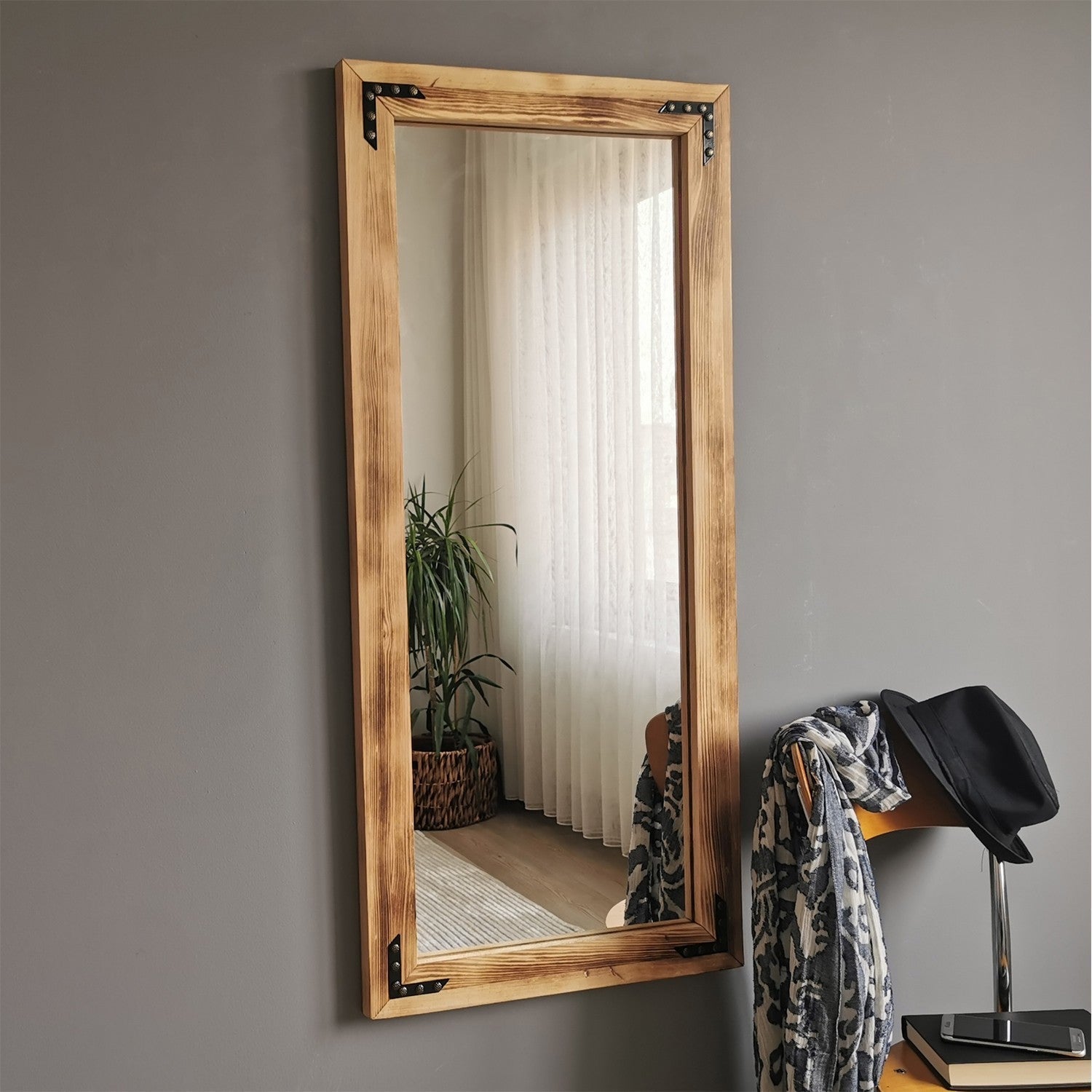 Oglinda 50110ES, 100% lemn, 110x50 cm